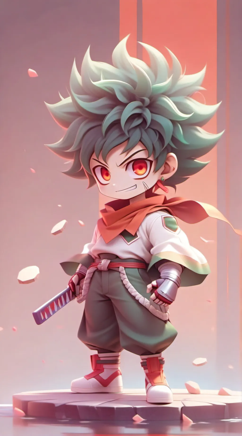 ai character: Villain Deku background