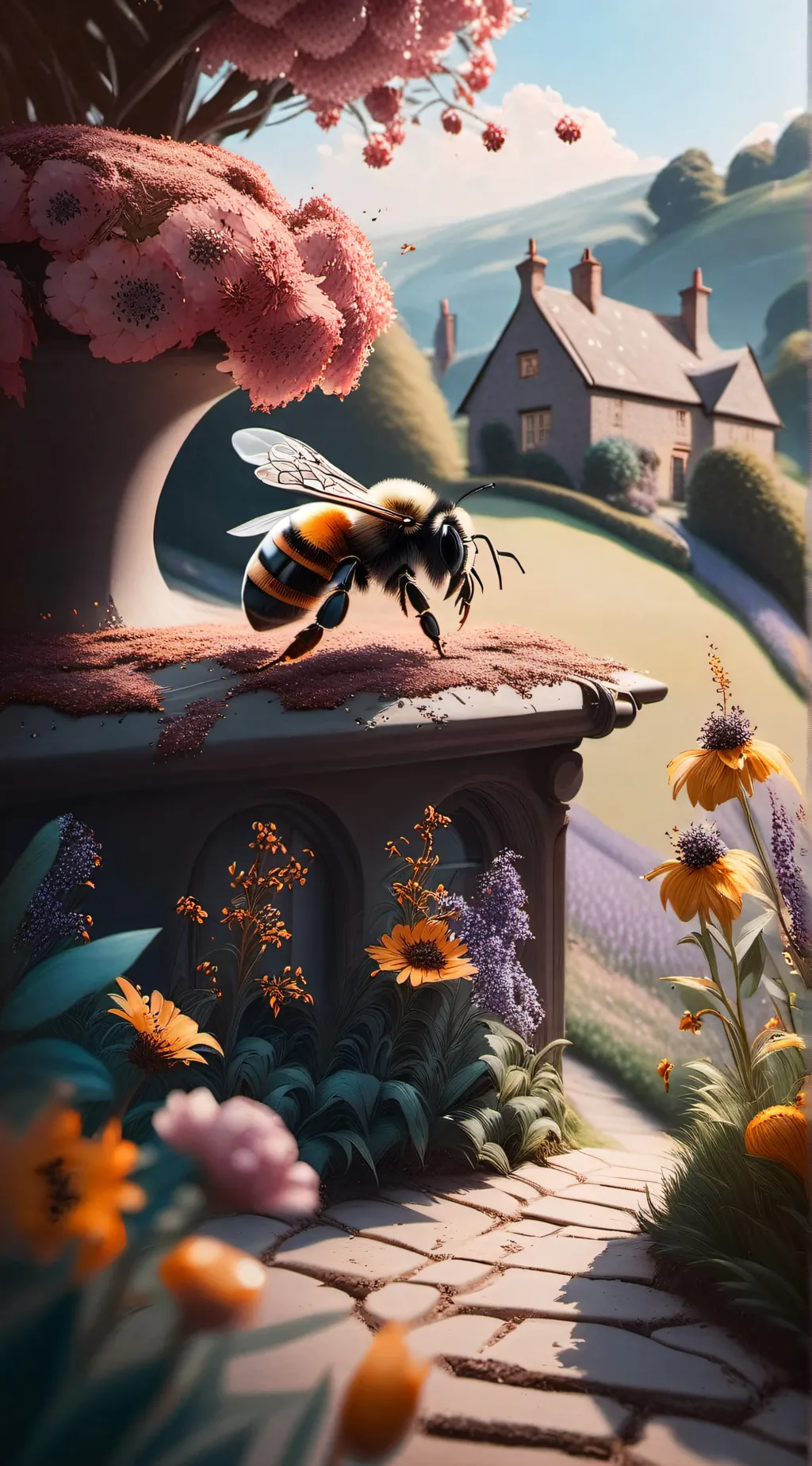 ai character: bee background