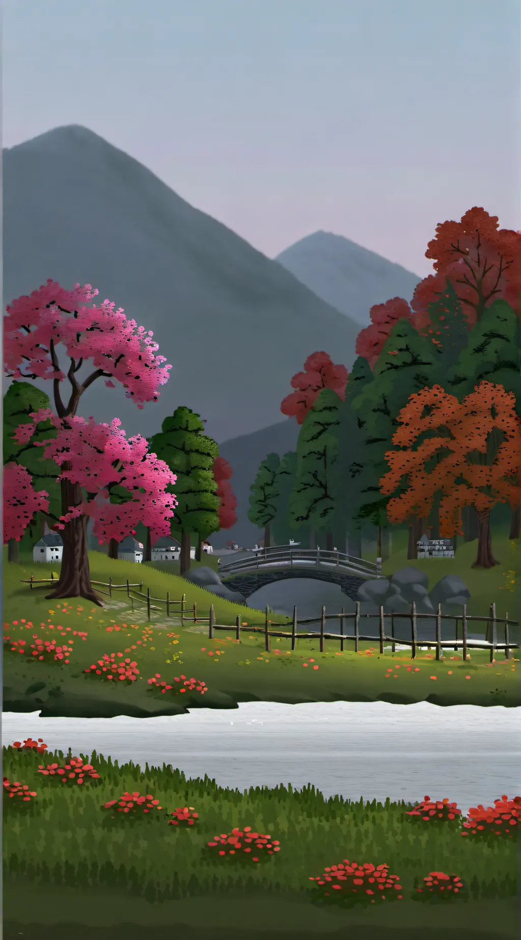 ai character: grass background