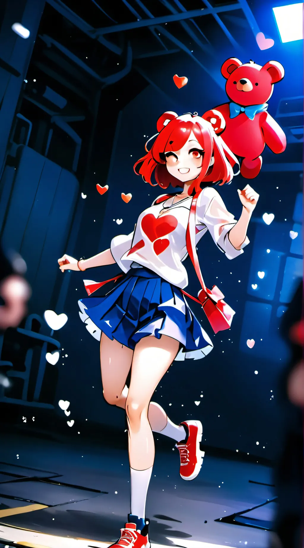 ai character: Smiling critters  background