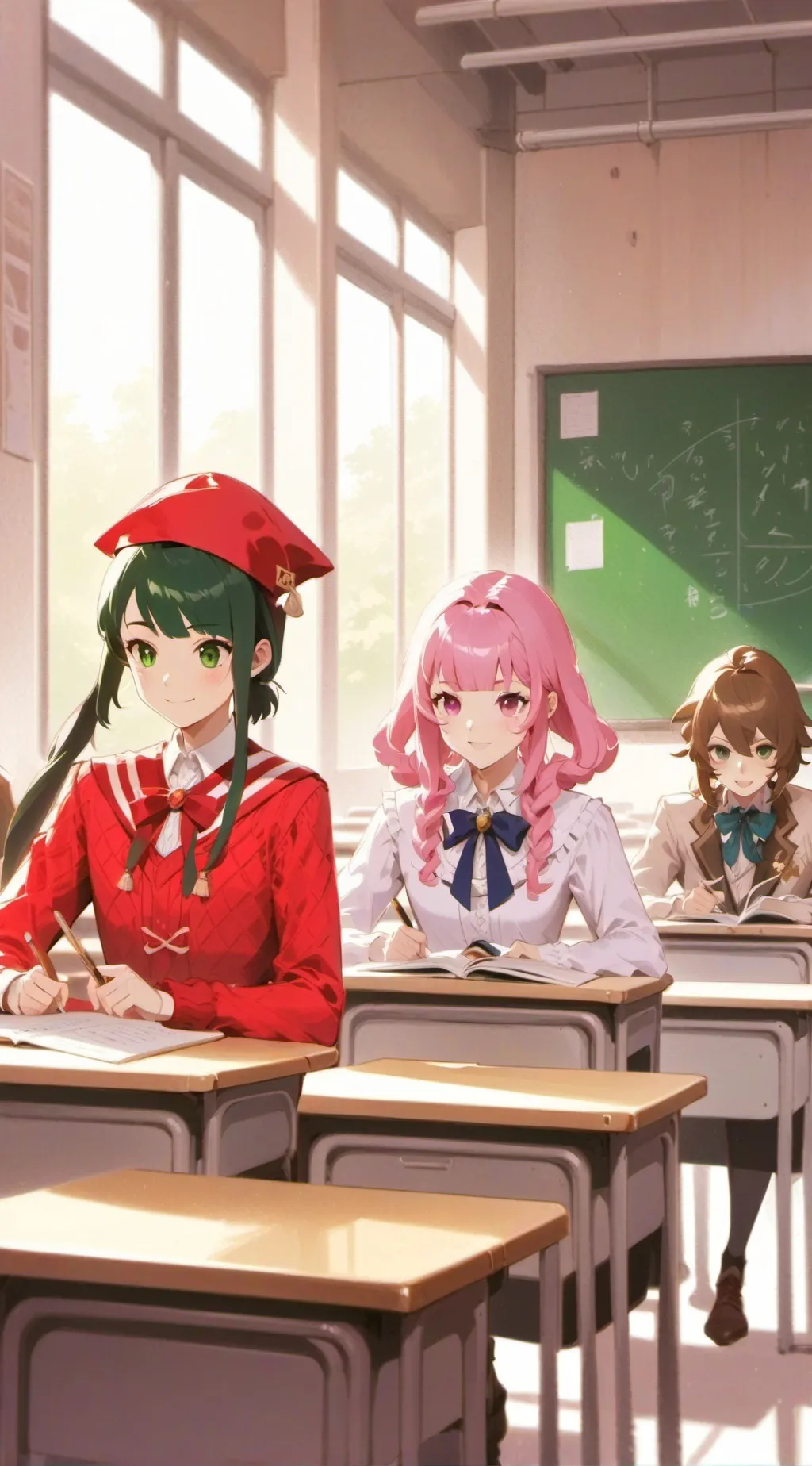 ai character: the mask and the 5 background