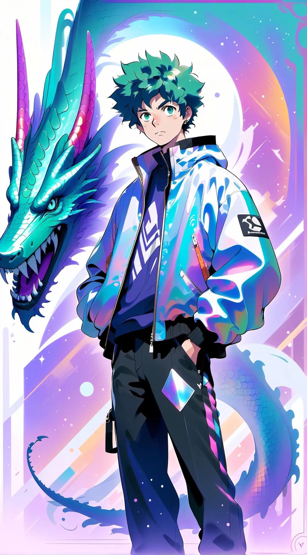 ai character: Deku background