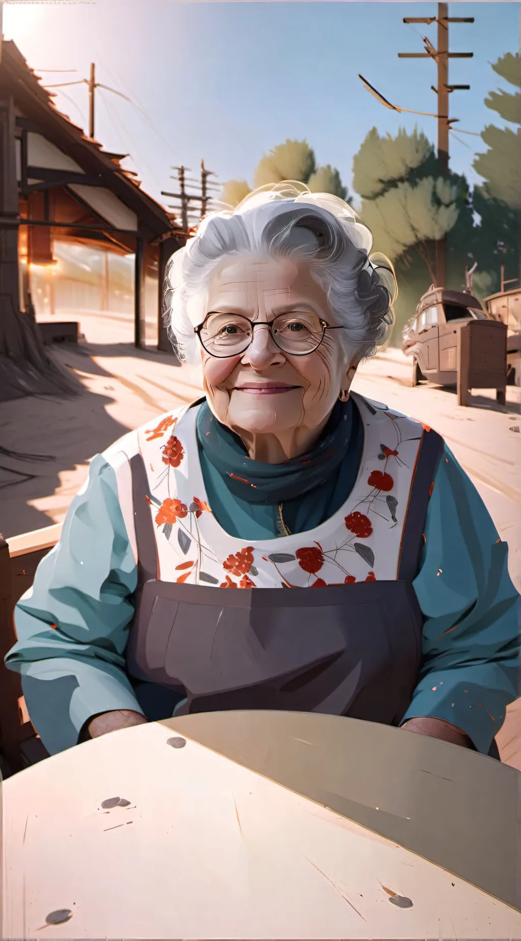 ai character: Grandma Charyl background