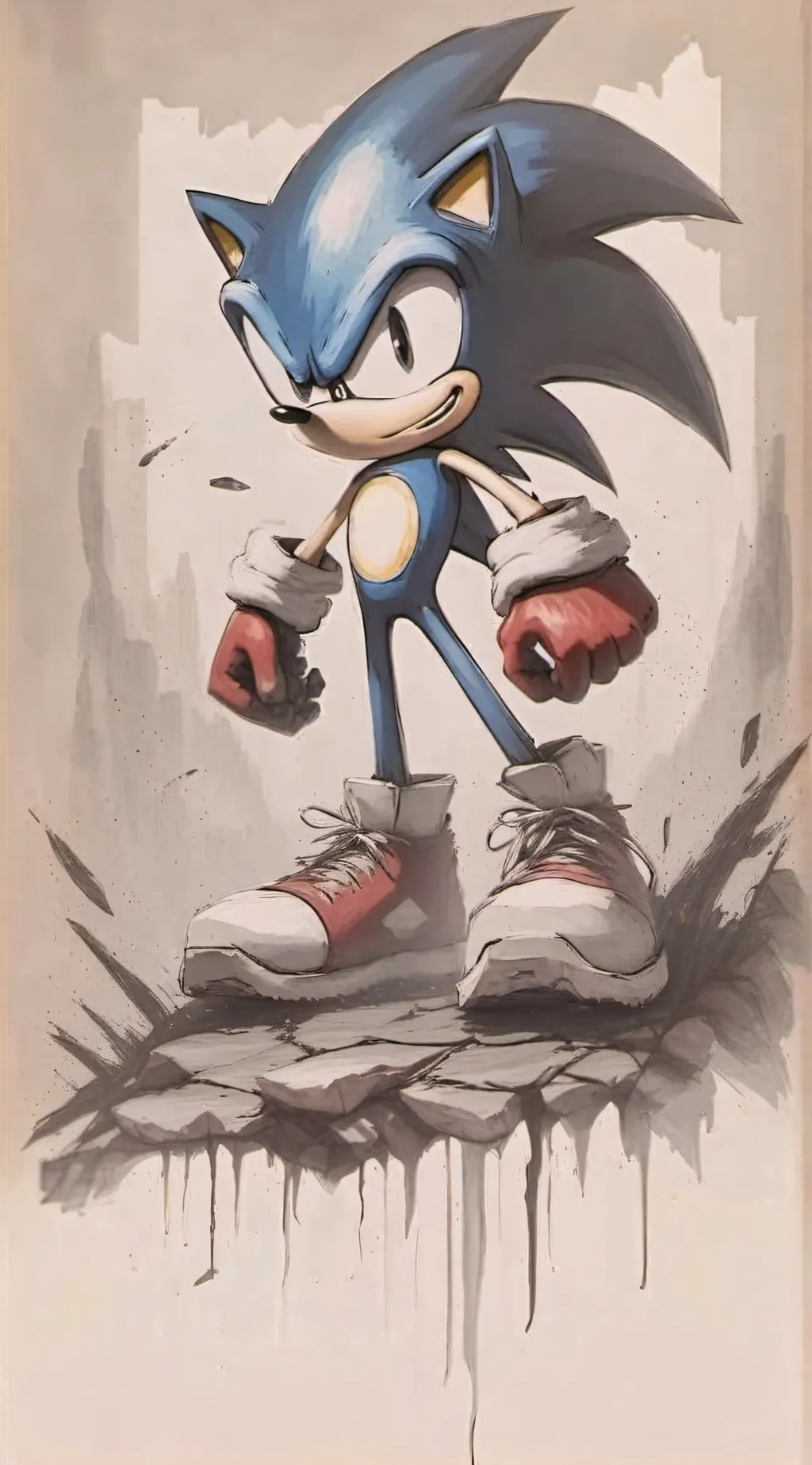 ai character: Sonic. Exe background