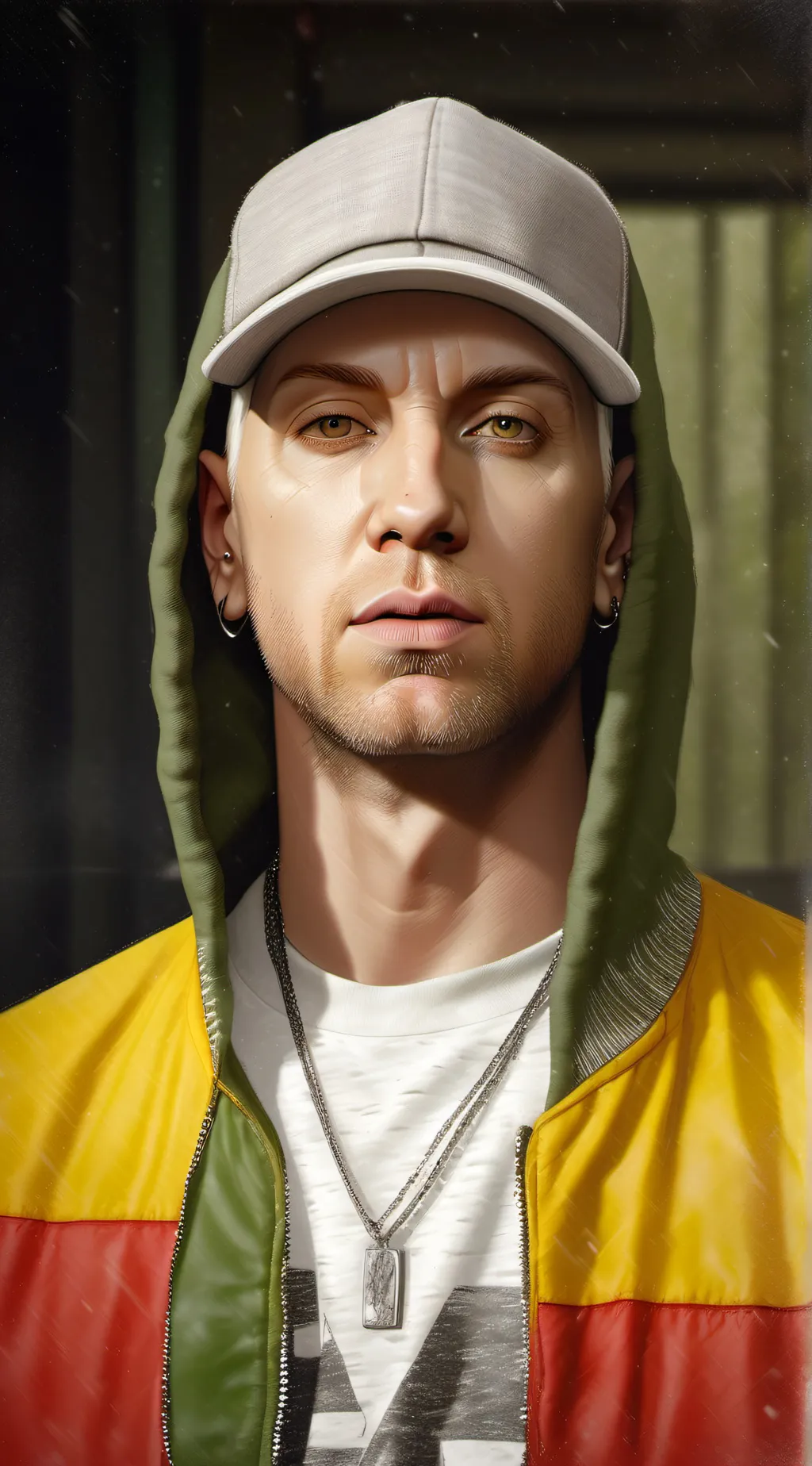 ai character: eminem  background