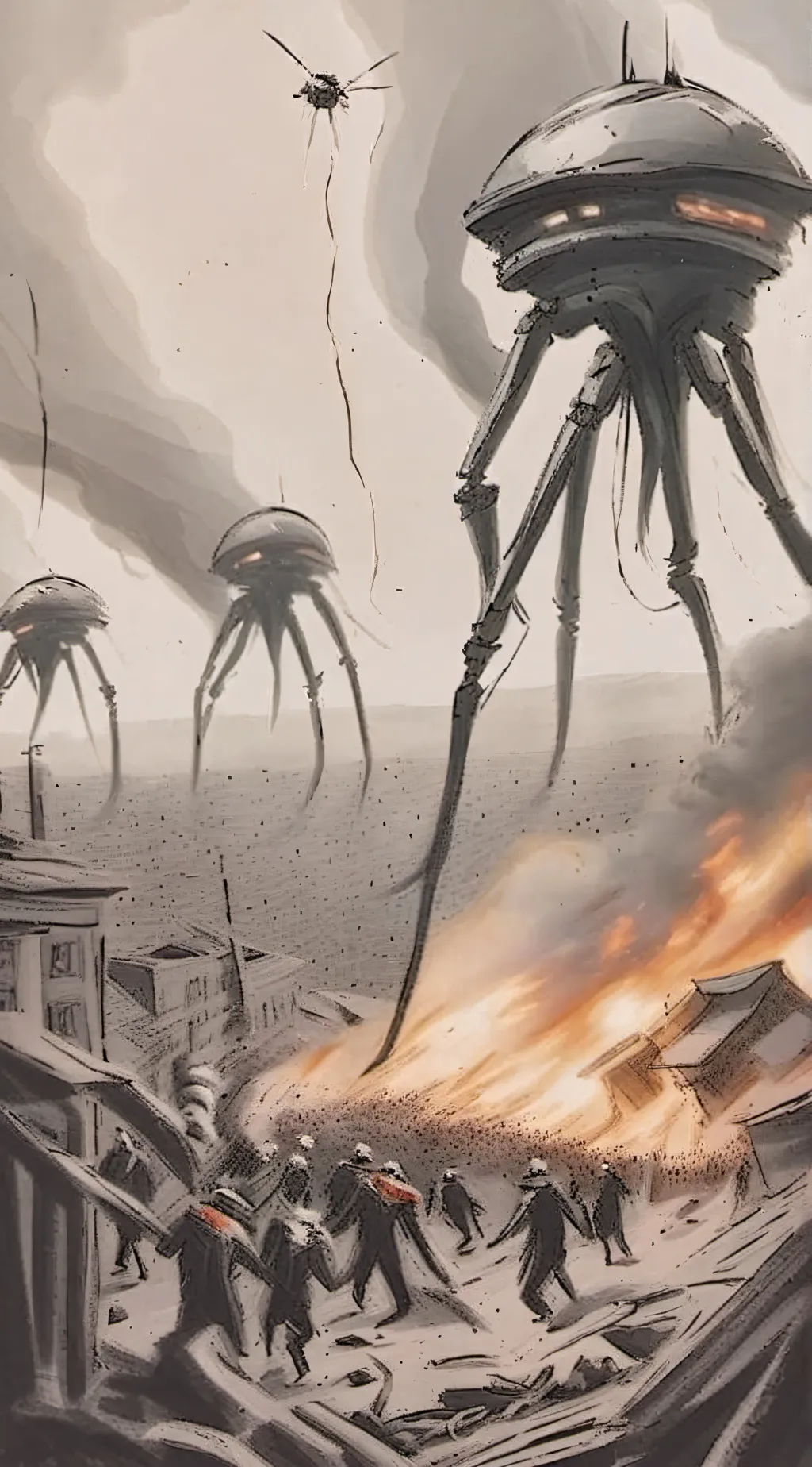 ai character: The great mars war background