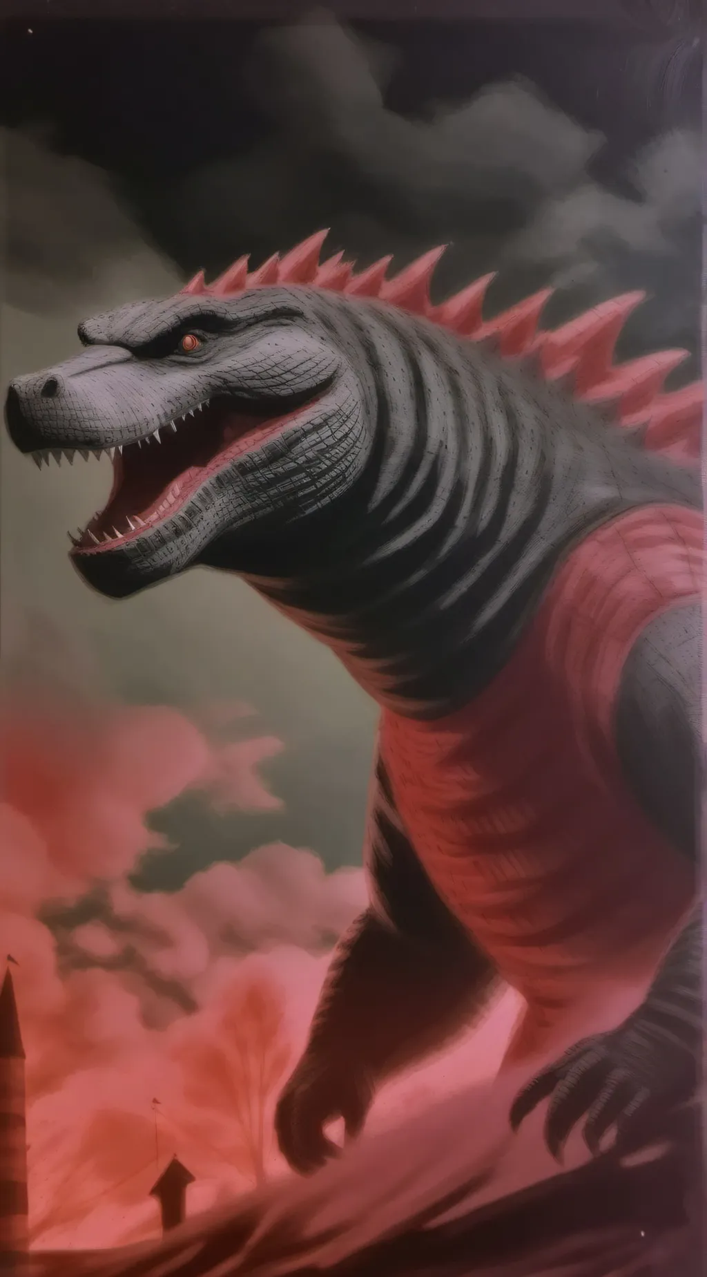 ai character: Kaijuu background