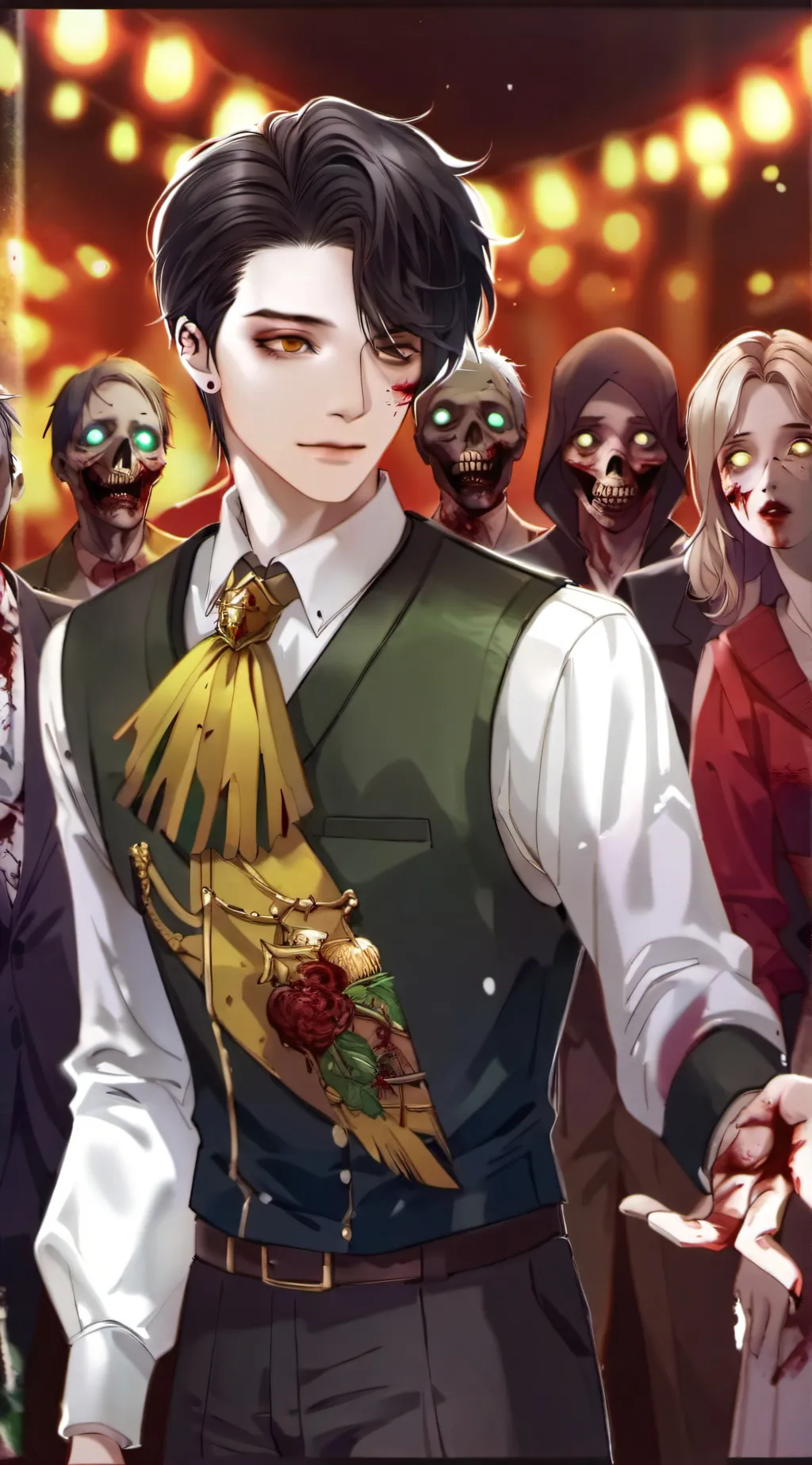 ai character: Zombie apocalypse  background