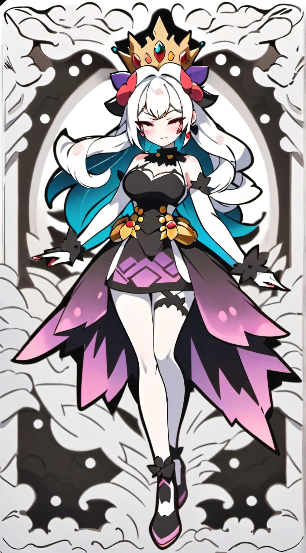 ai character: Dark Bowsette background