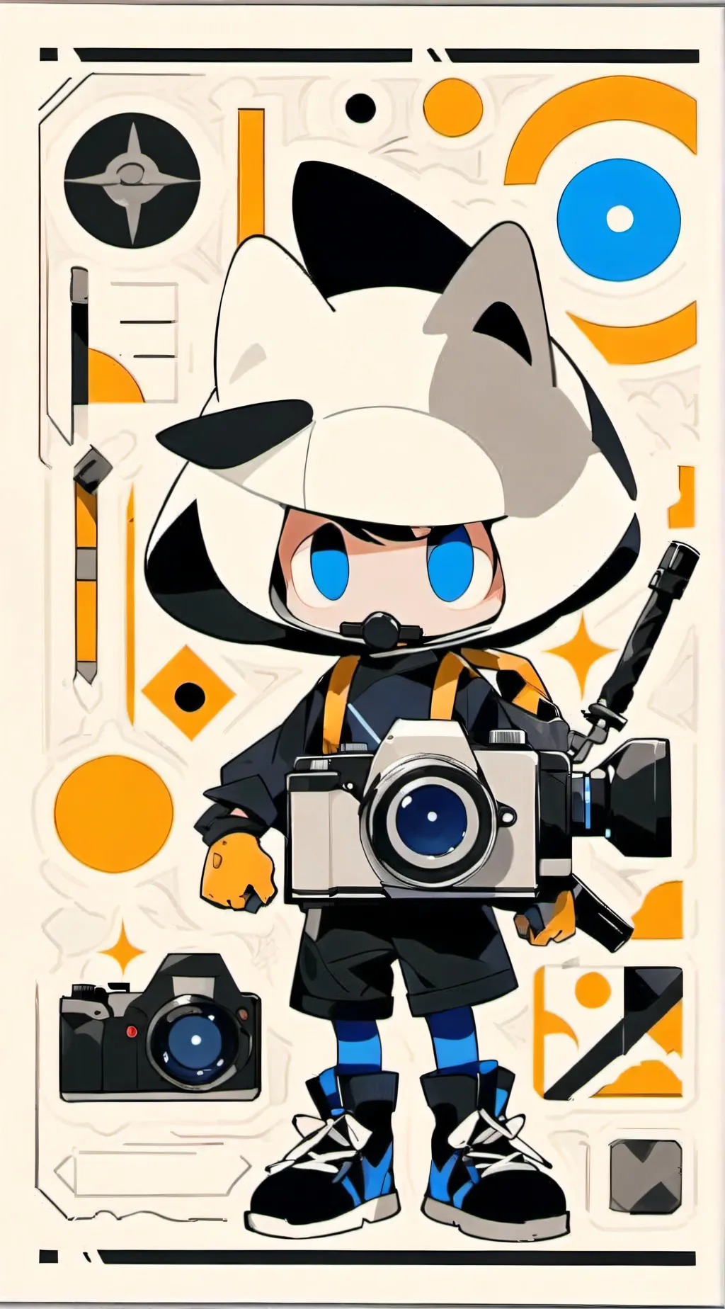 ai character: Cute utc background