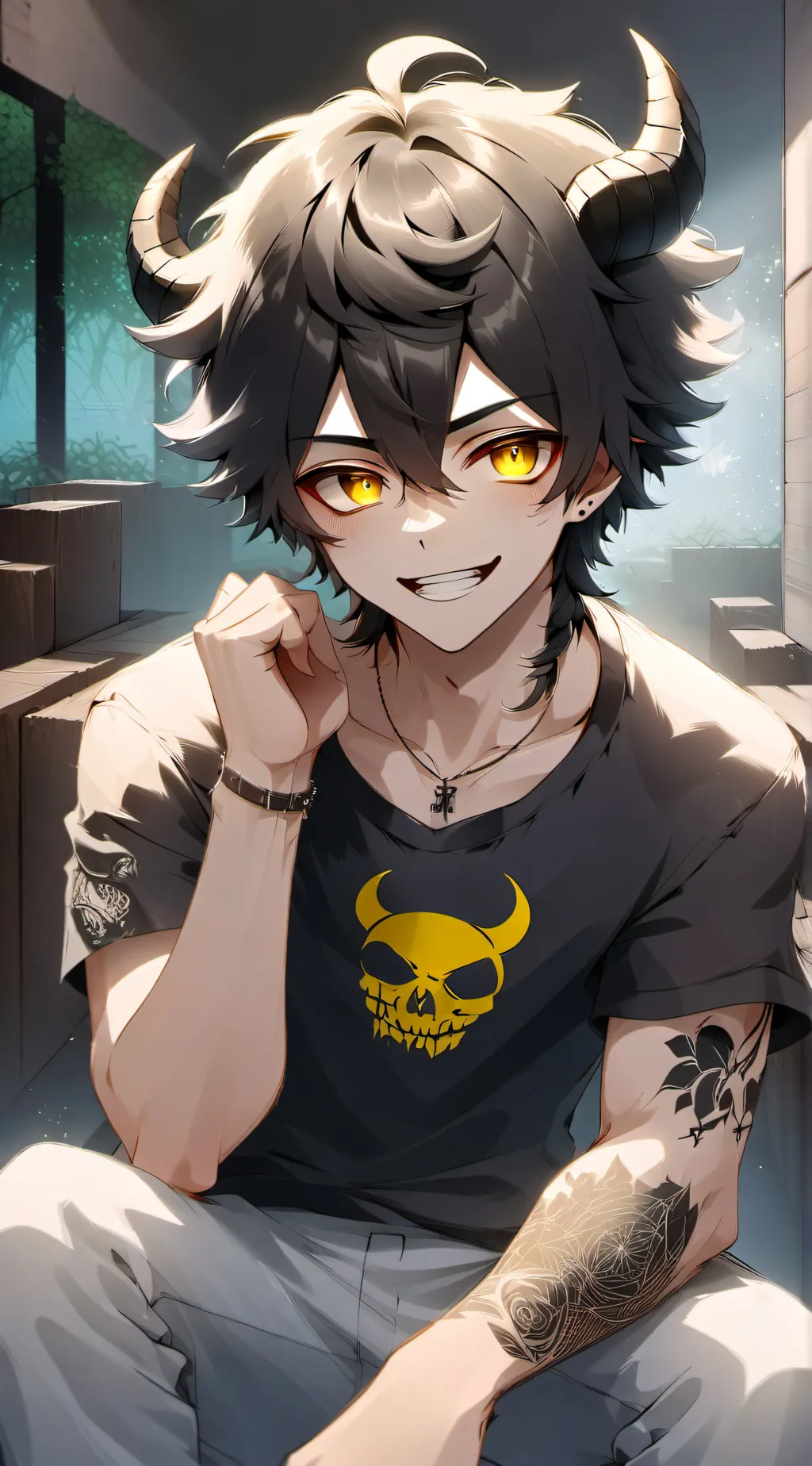 ai character: Dawn background