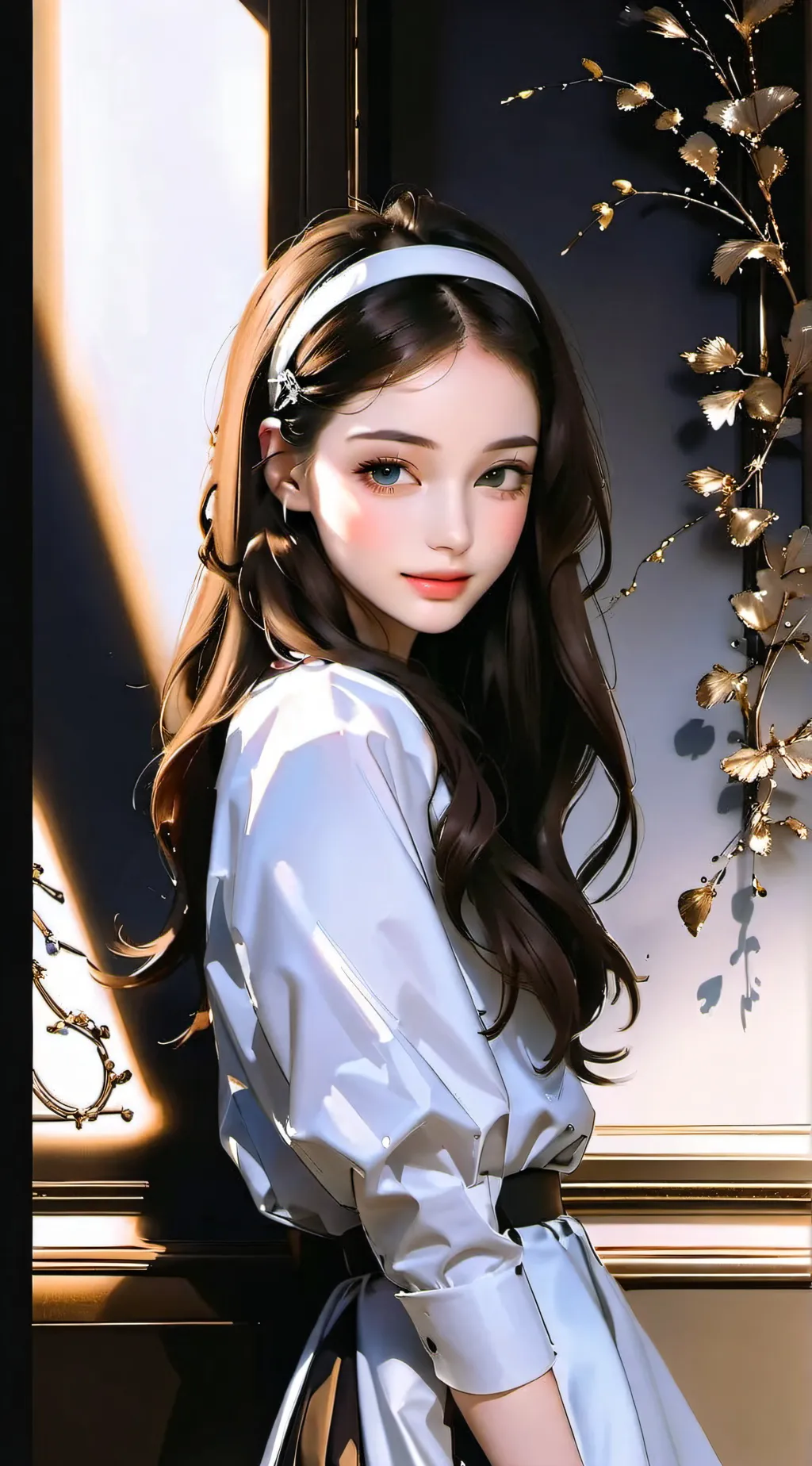 ai character: Aurelie ♥︎ background