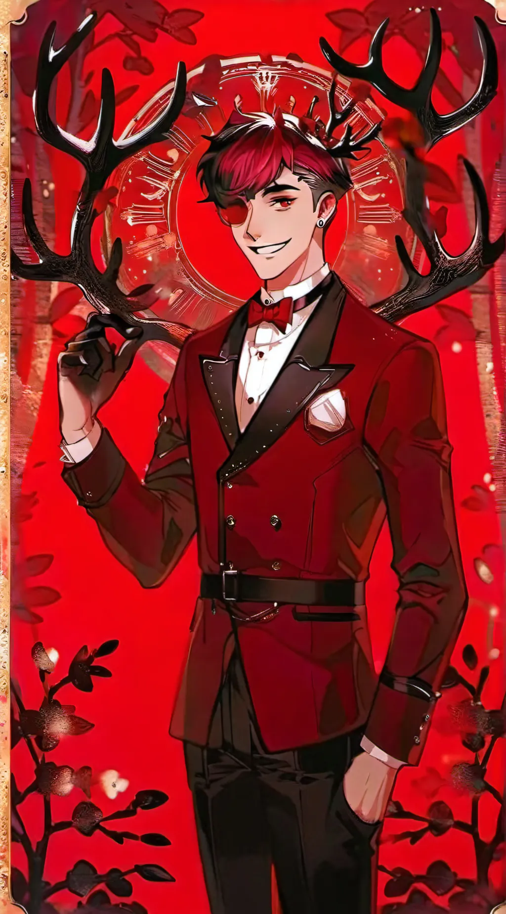 ai character: Mermaid!Alastor background