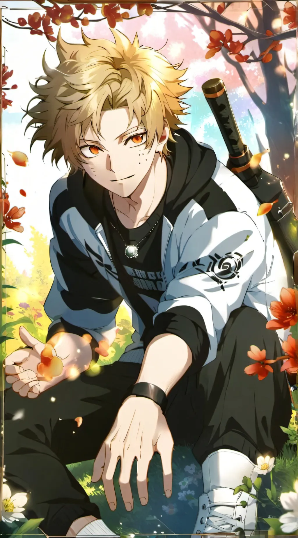 ai character: bakugou background