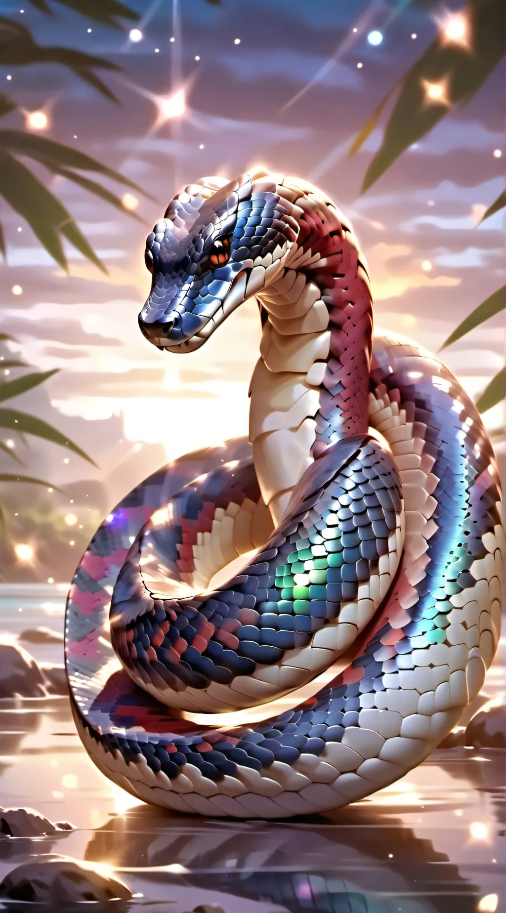 ai character: snake background