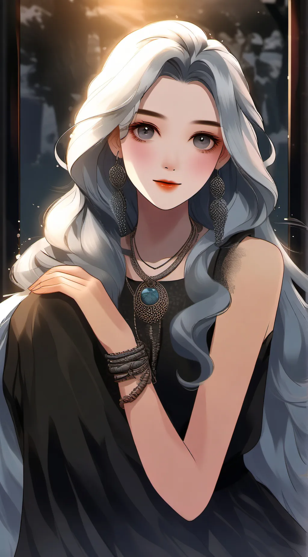 ai character: girl 3 background