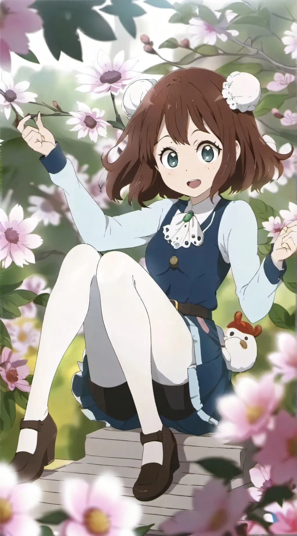ai character: ochako uraraka  background