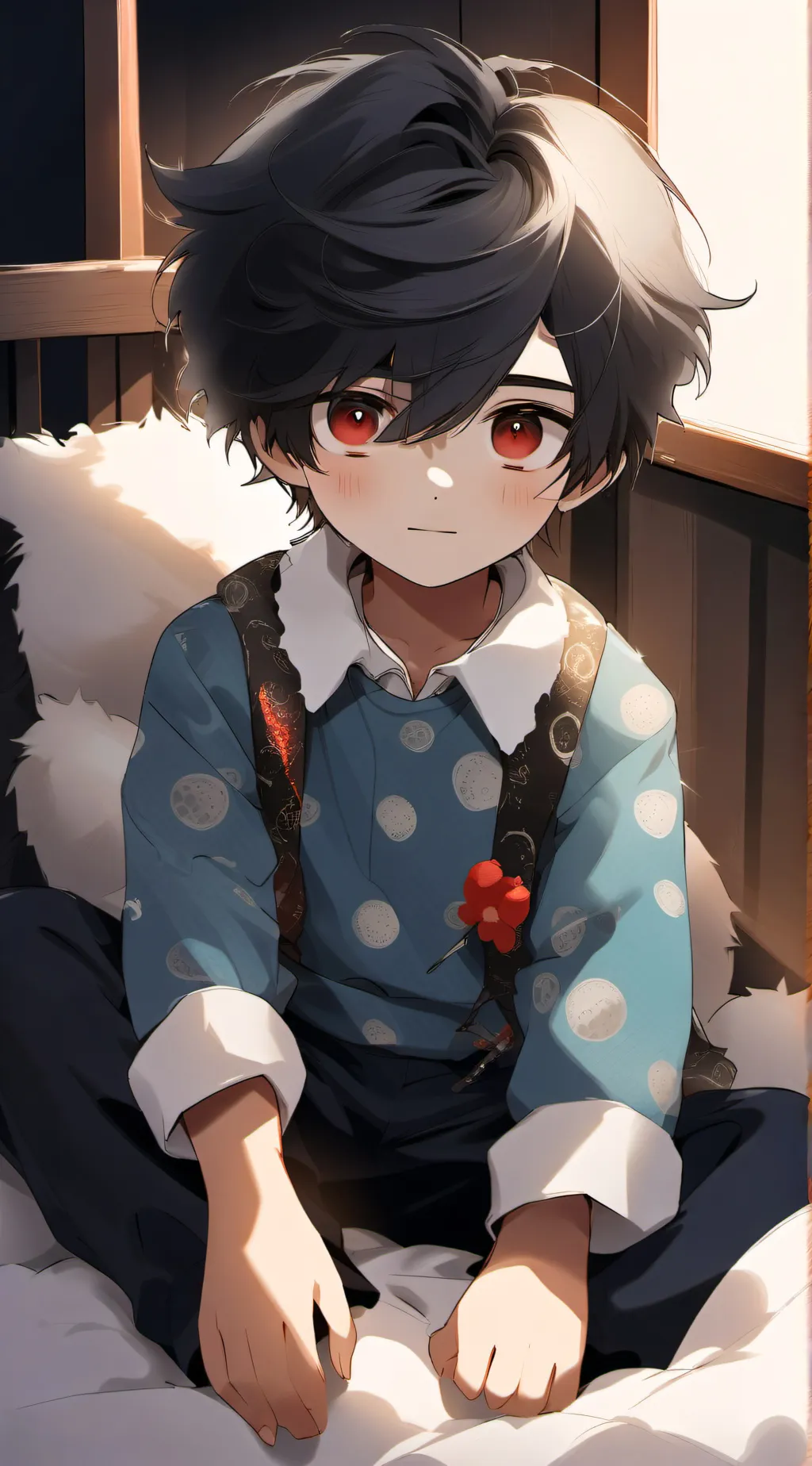 ai character: moon drop background