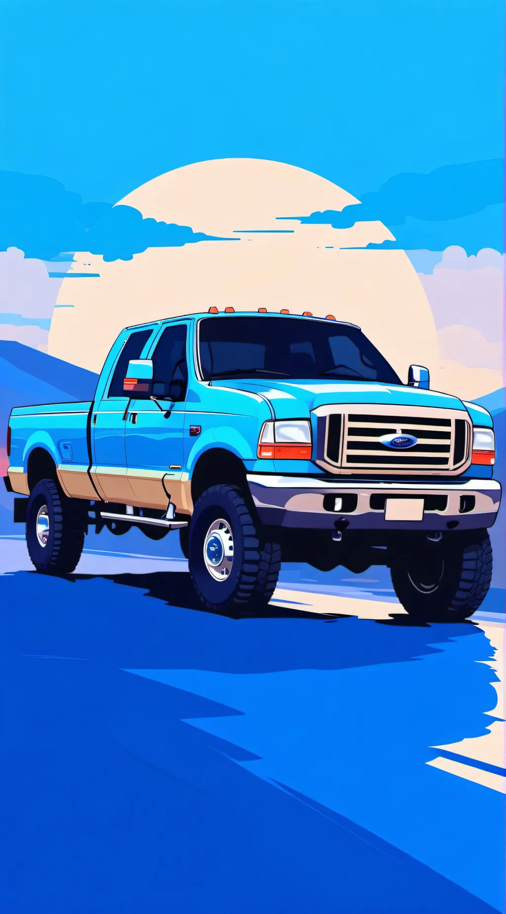 ai character: truck background