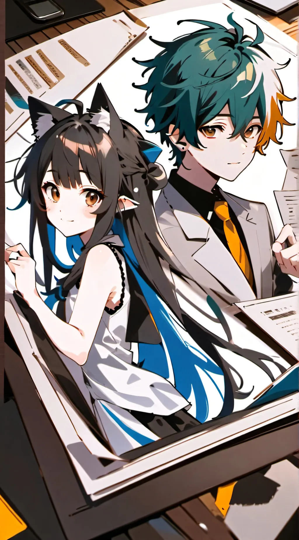 ai character: Leo background