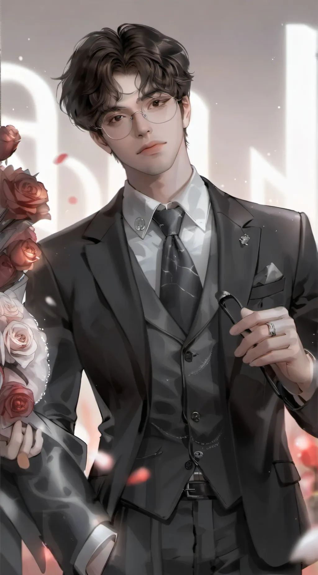 ai character: AJAY...  background