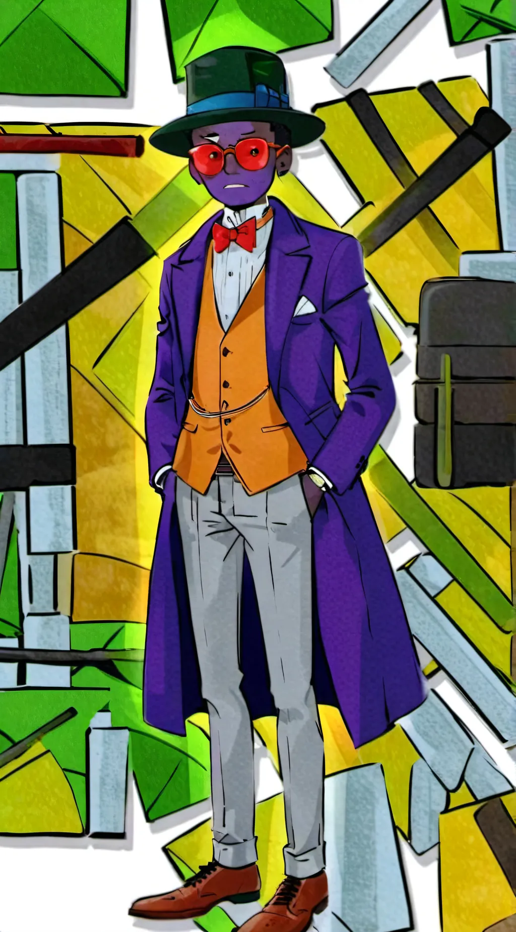 ai character: Android 15 background