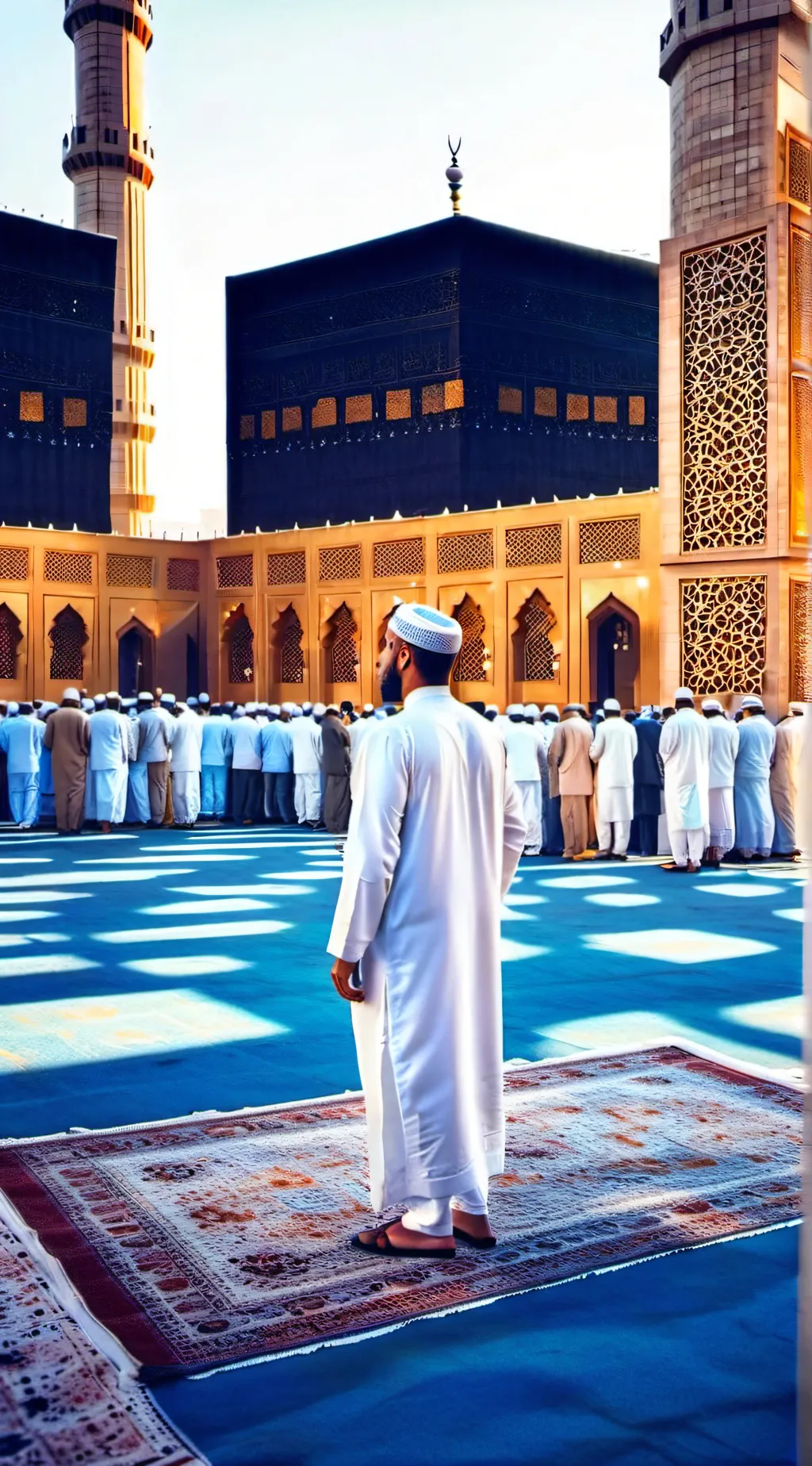 ai character: Mecca background