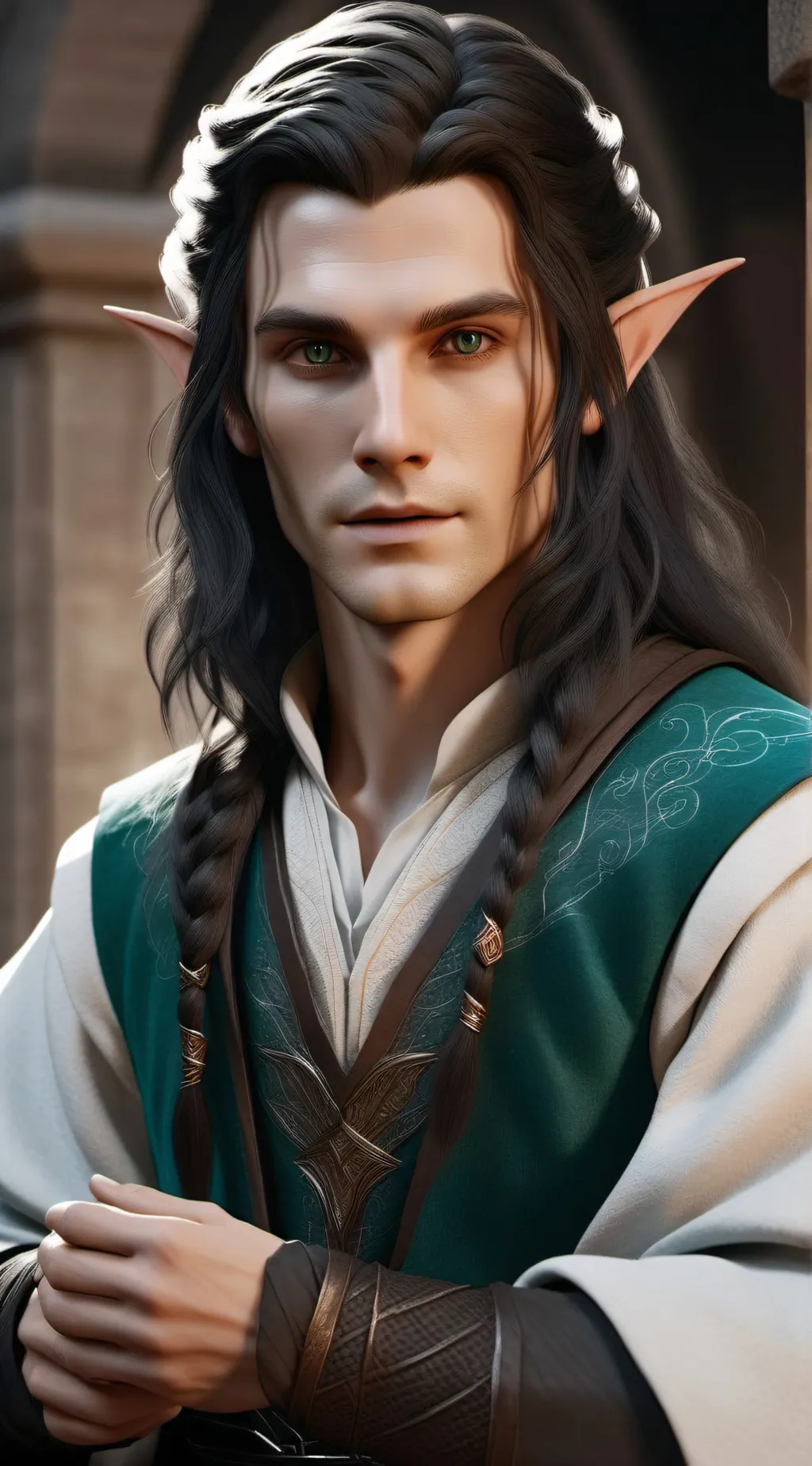 ai character: Lindir  background