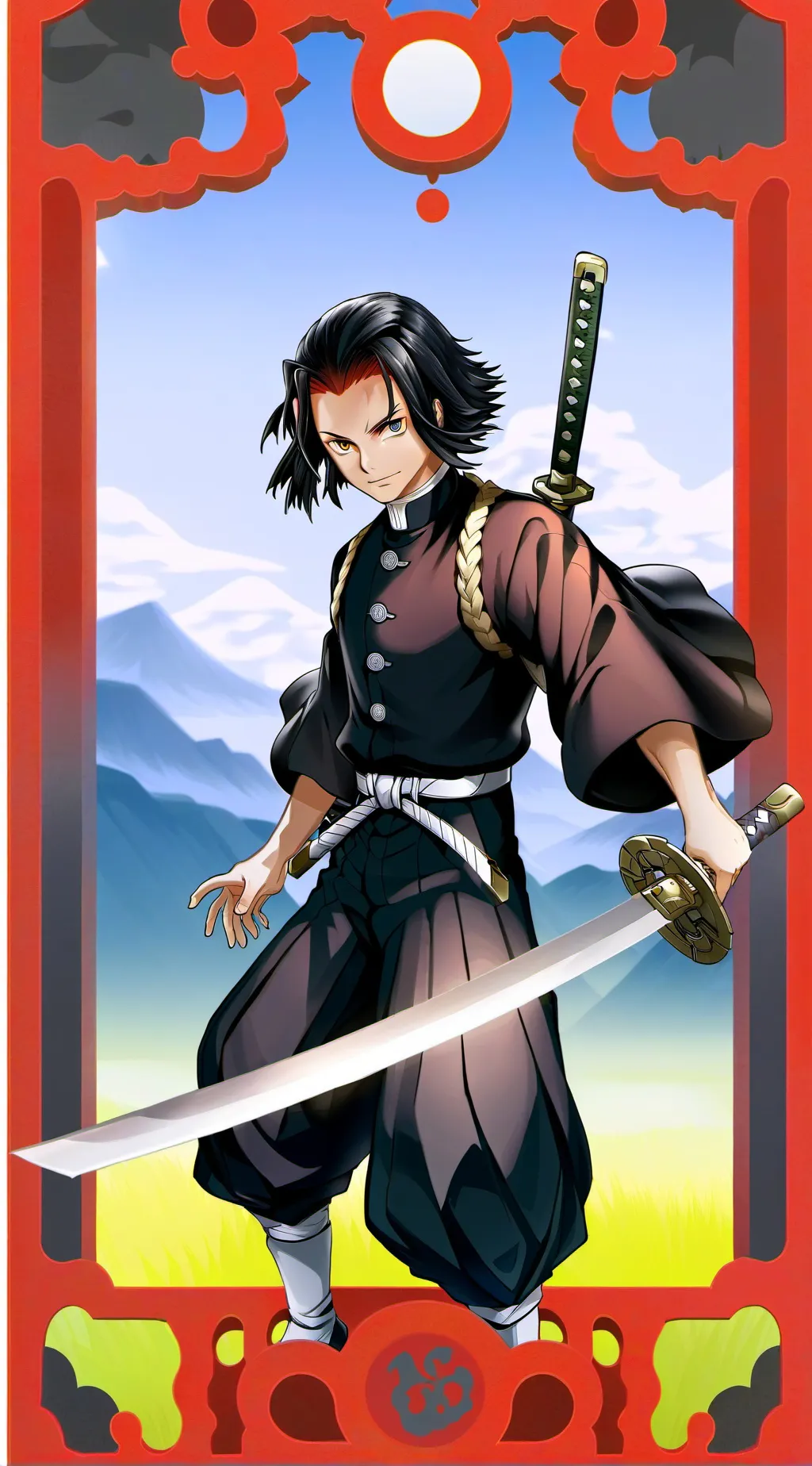 ai character: Muichiro  background