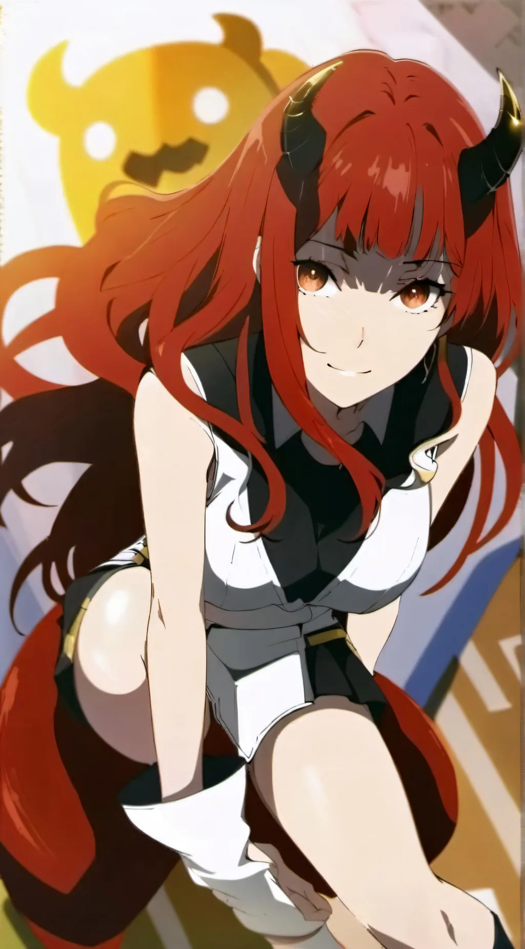 ai character: Demon room mate  background