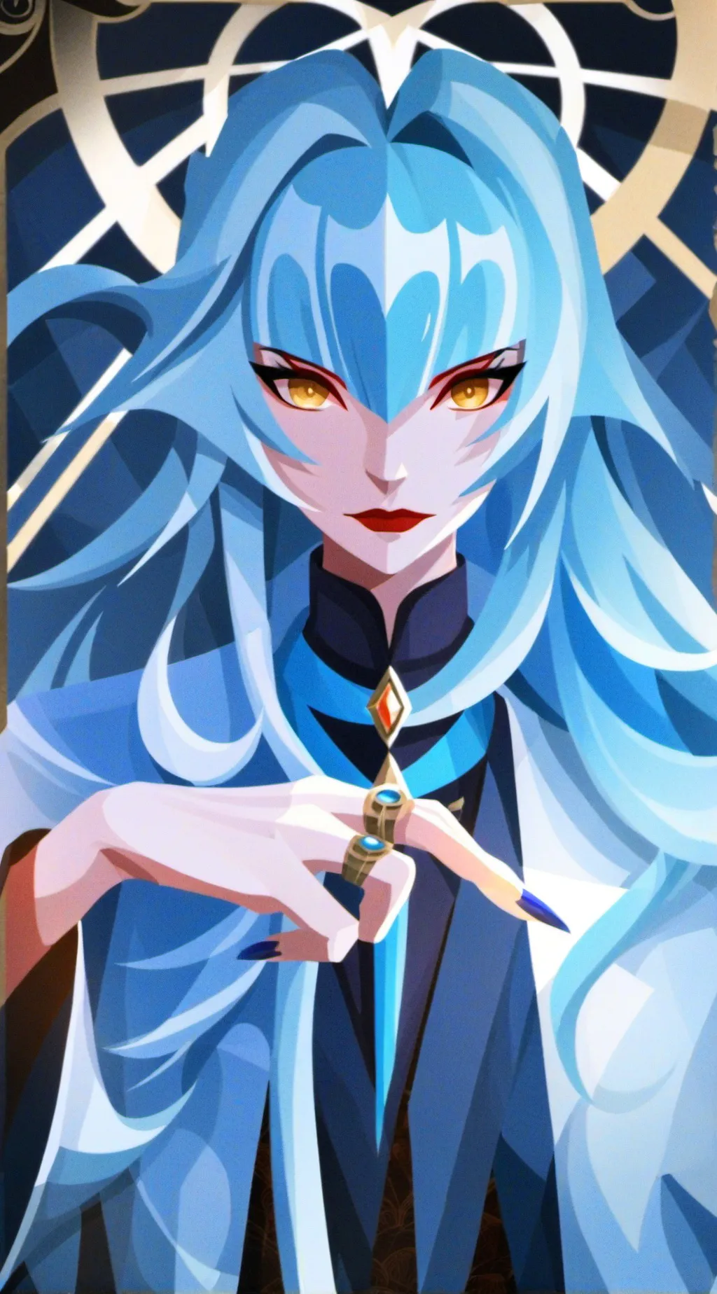 ai character: Queen Angel❄️ background