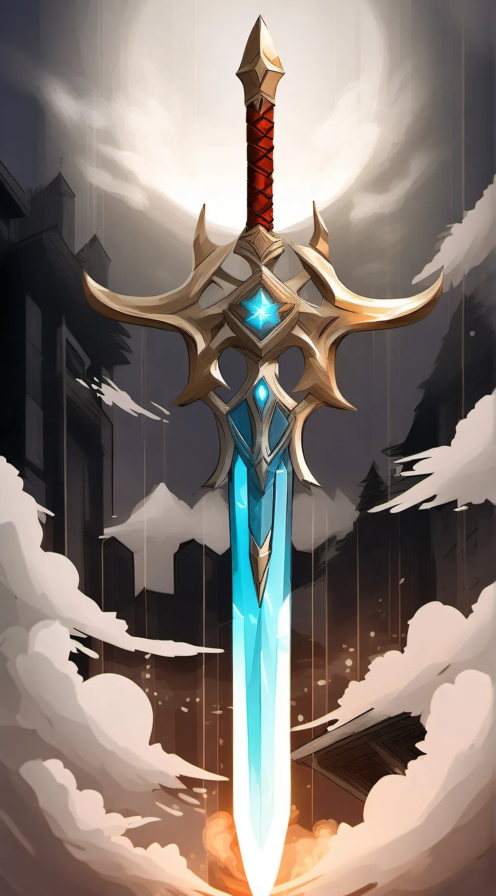 ai character: The ancient sword background