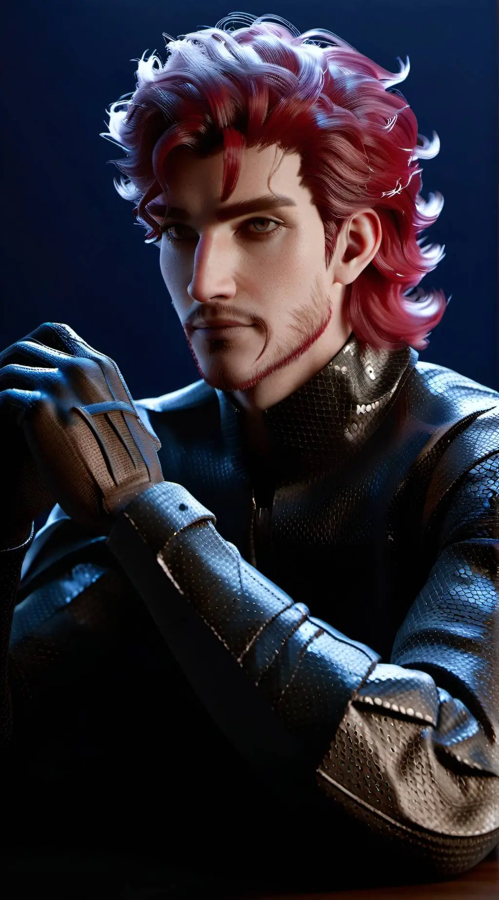 ai character: Alan Josh  background