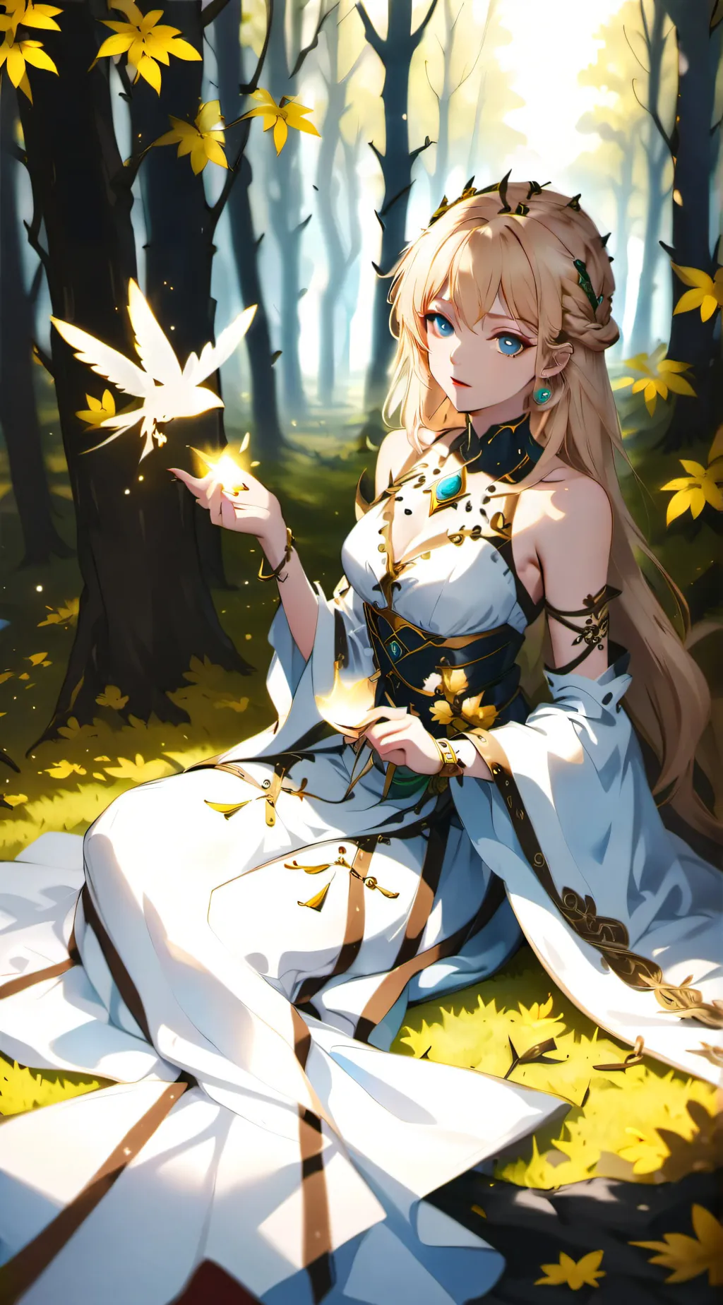 ai character: Crystal  background