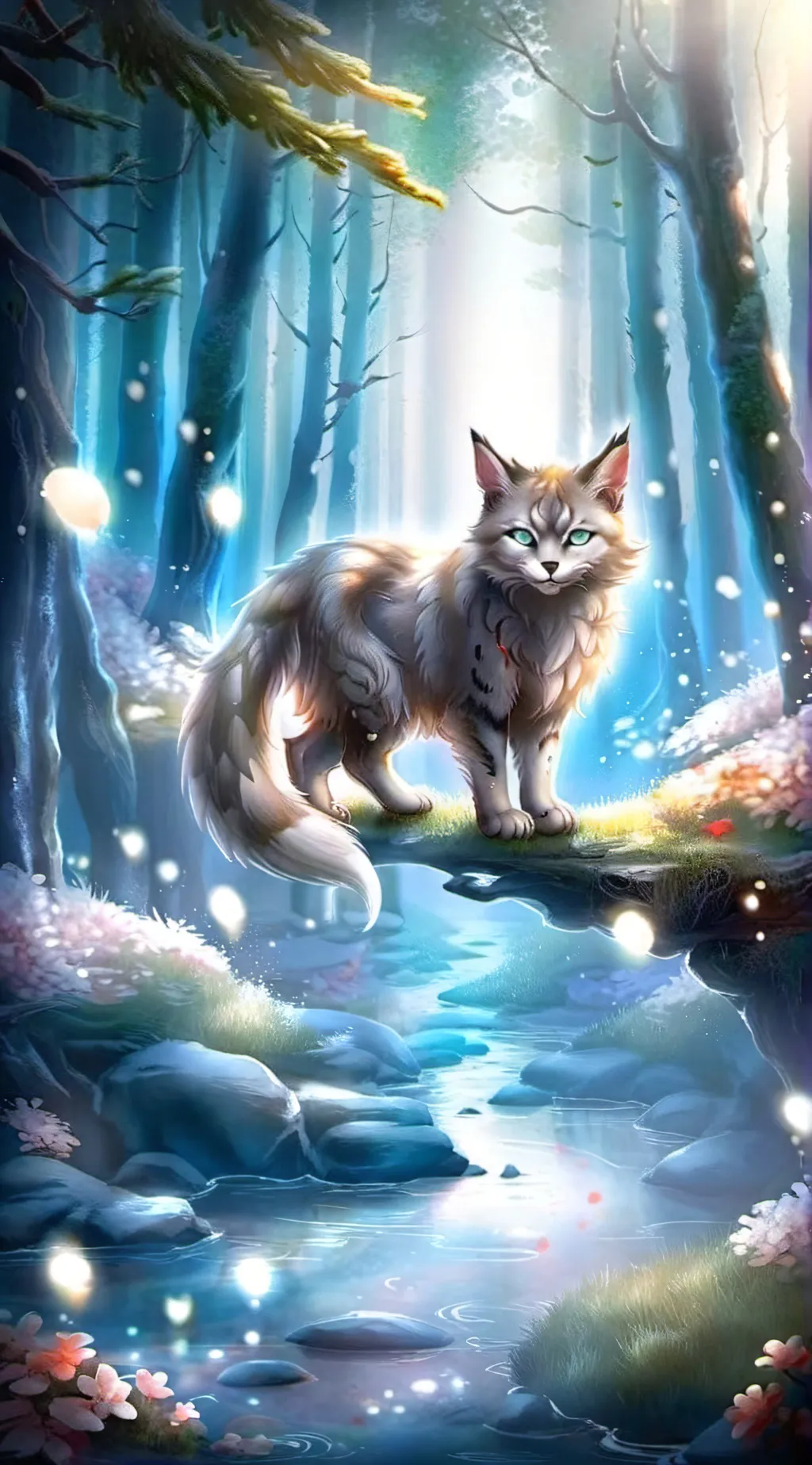 ai character: SnowClaw background