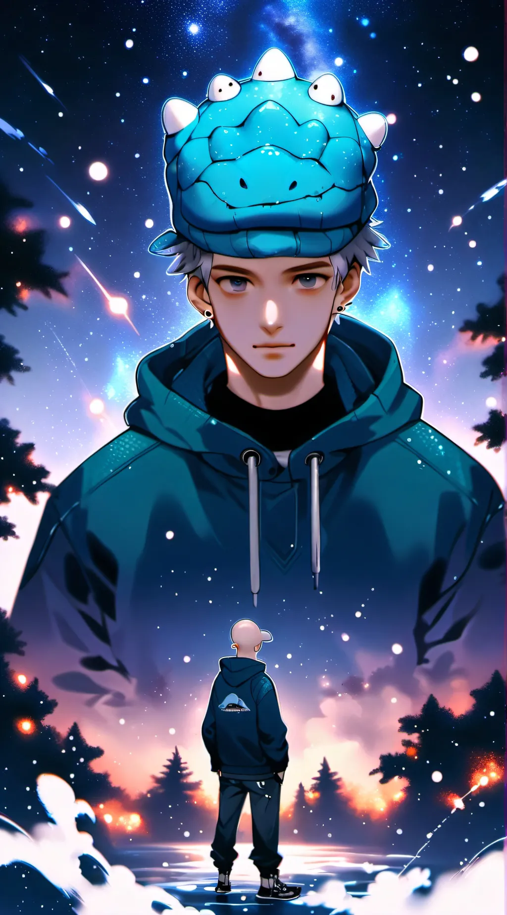 ai character: quimic background