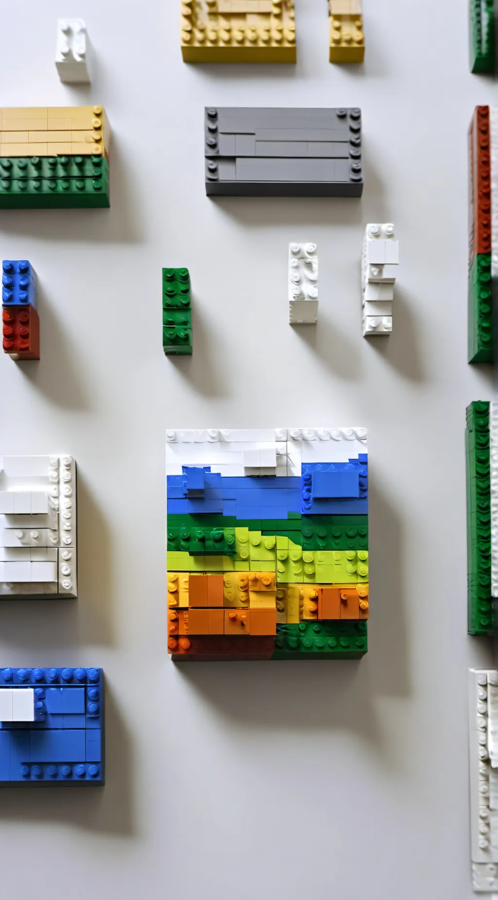 ai character: Lego world background