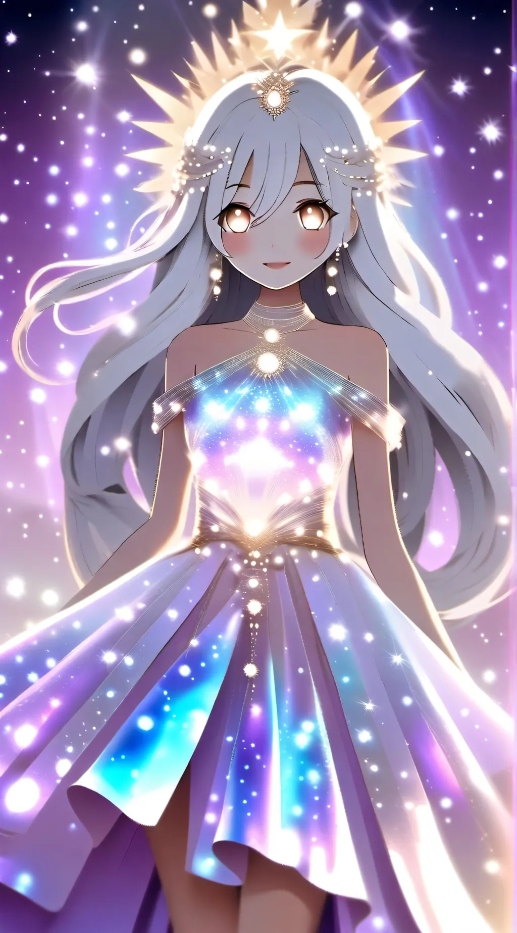 ai character: goddess  background