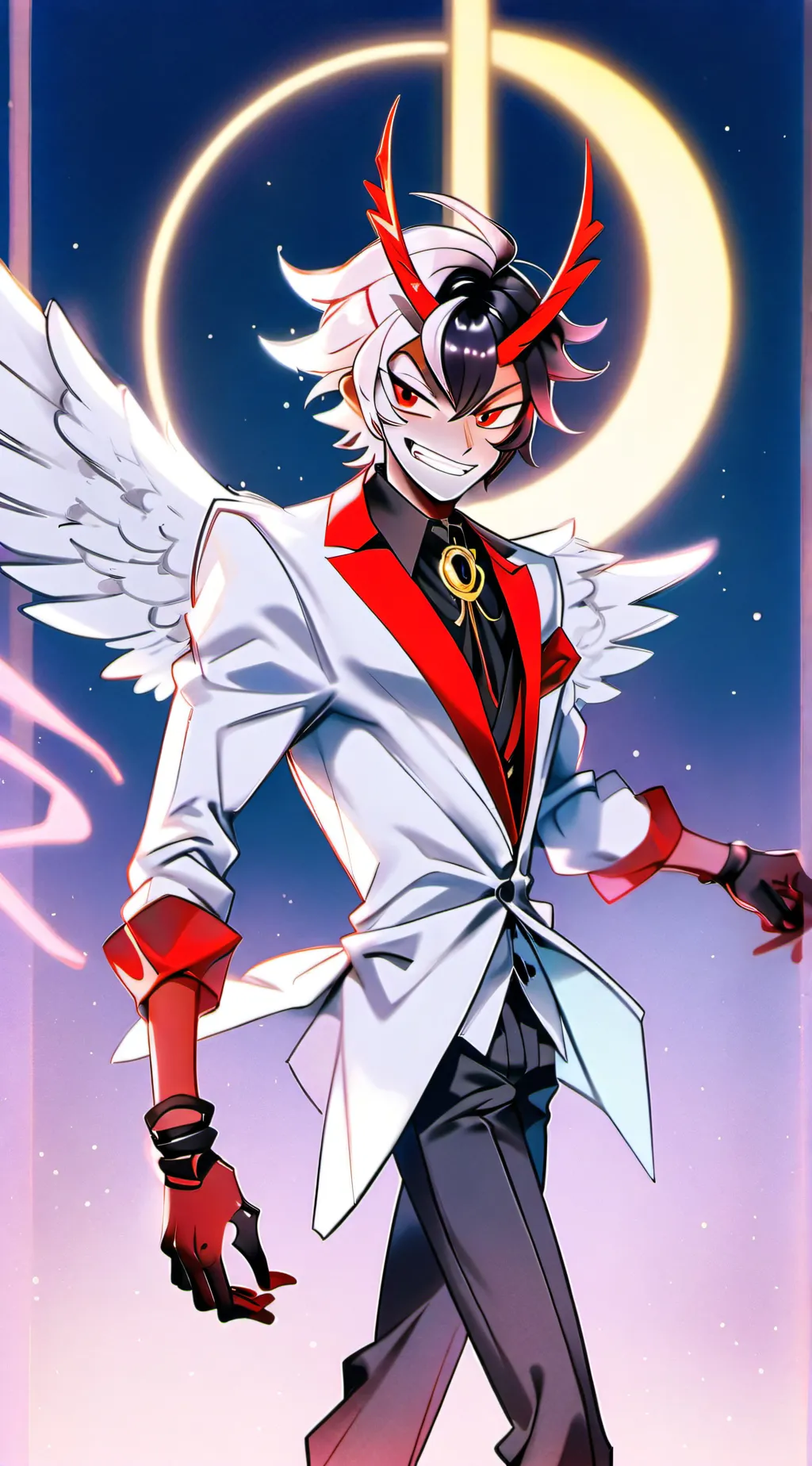 ai character: lucifer  background