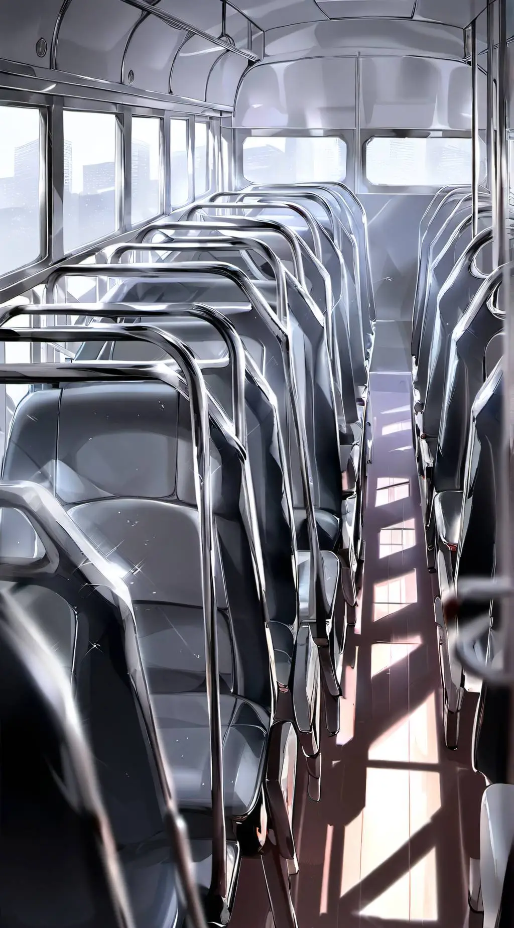 ai character: Schoolbus graveyar background