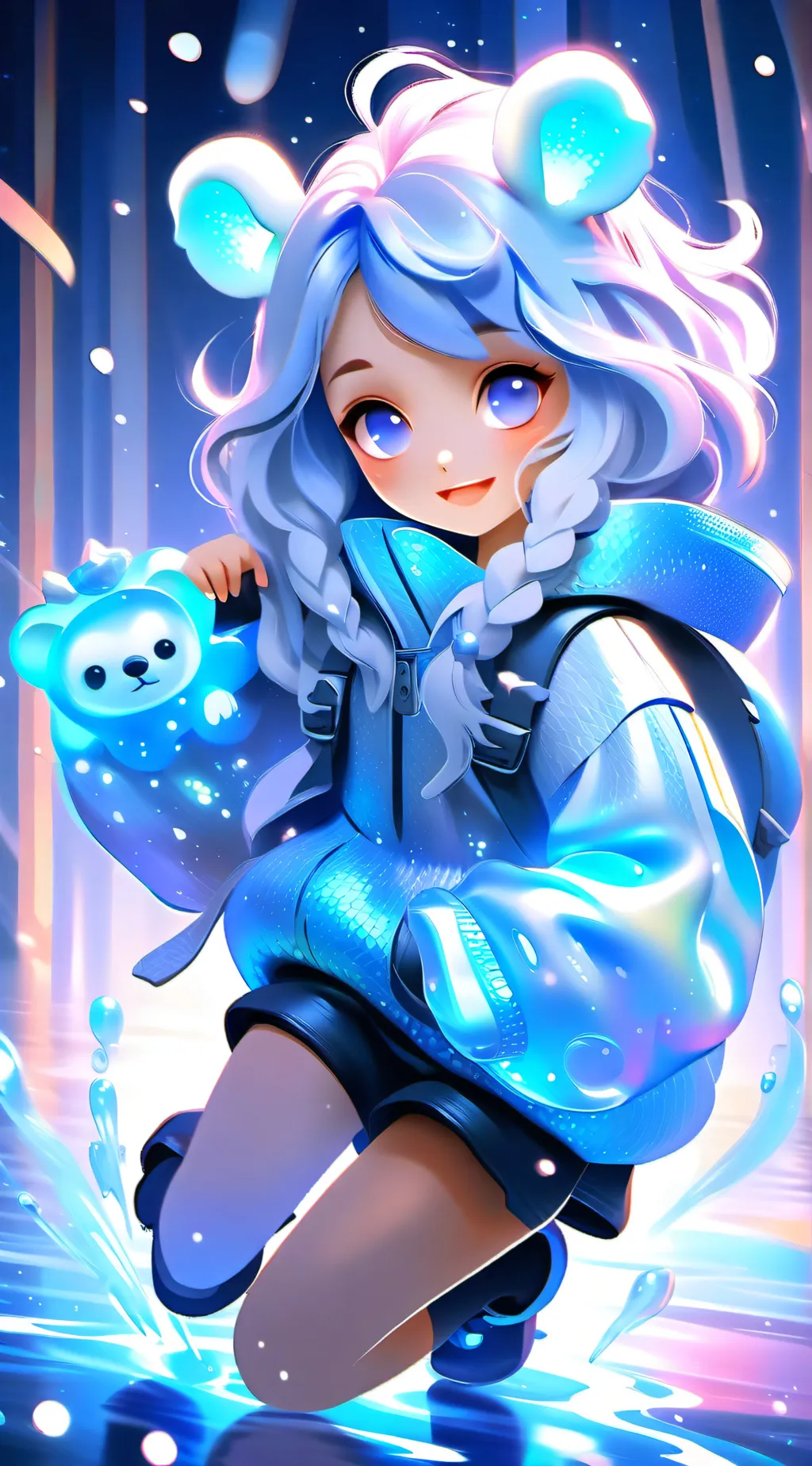 ai character: Love angel background