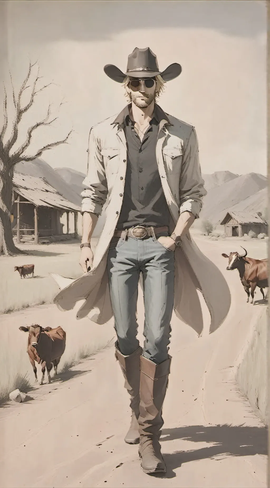 ai character: eric (cowboy) background