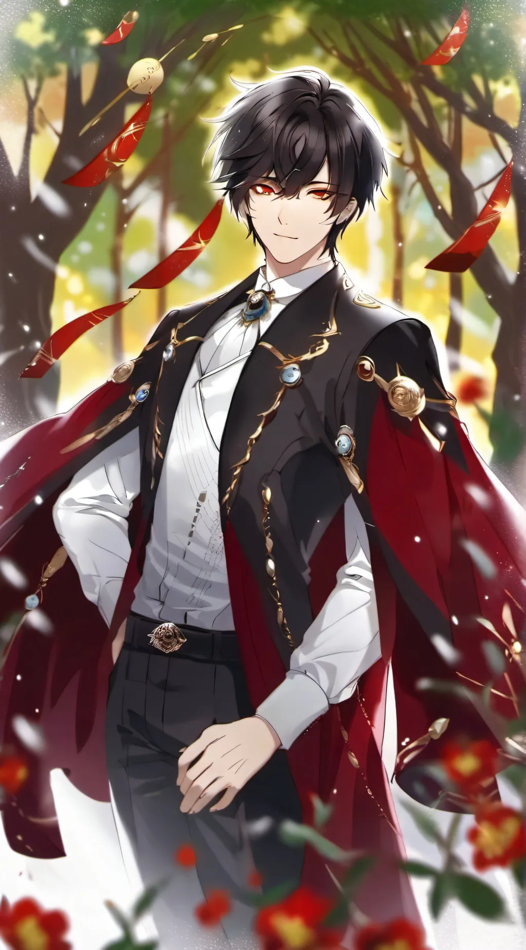 ai character: Her triplet alphas background