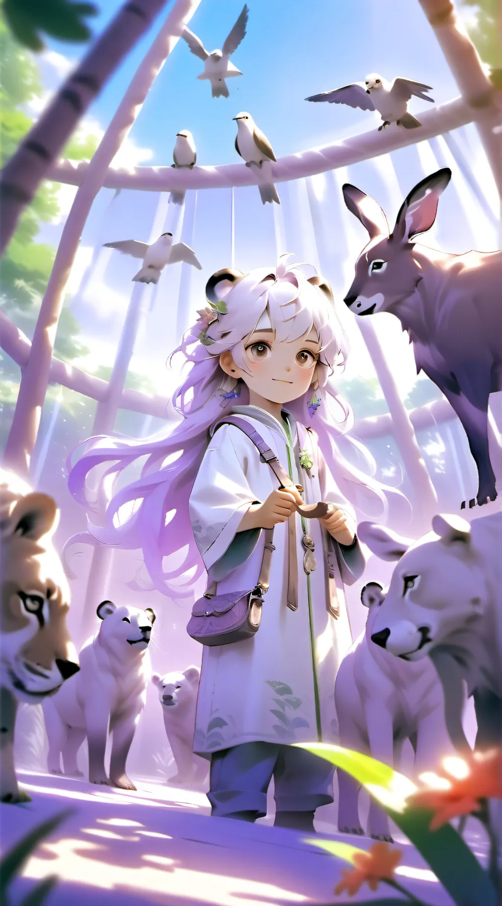 ai character: Aurora background