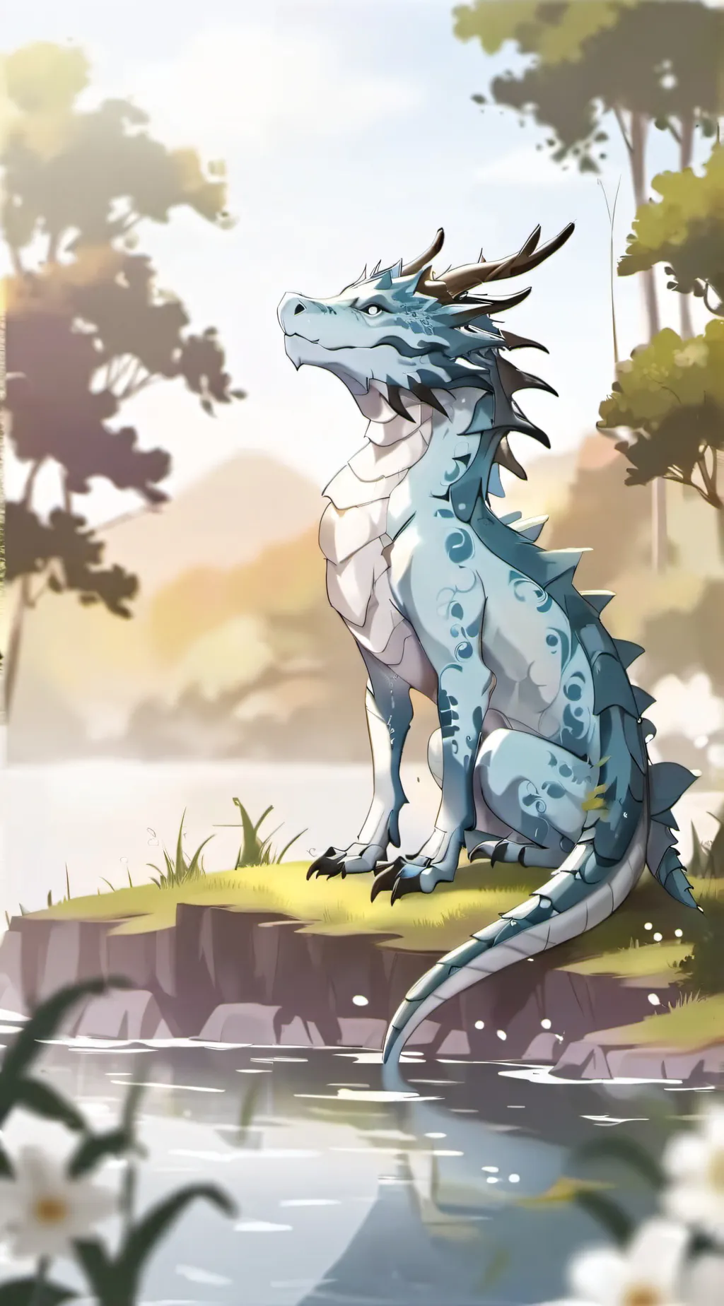 ai character: aqua background