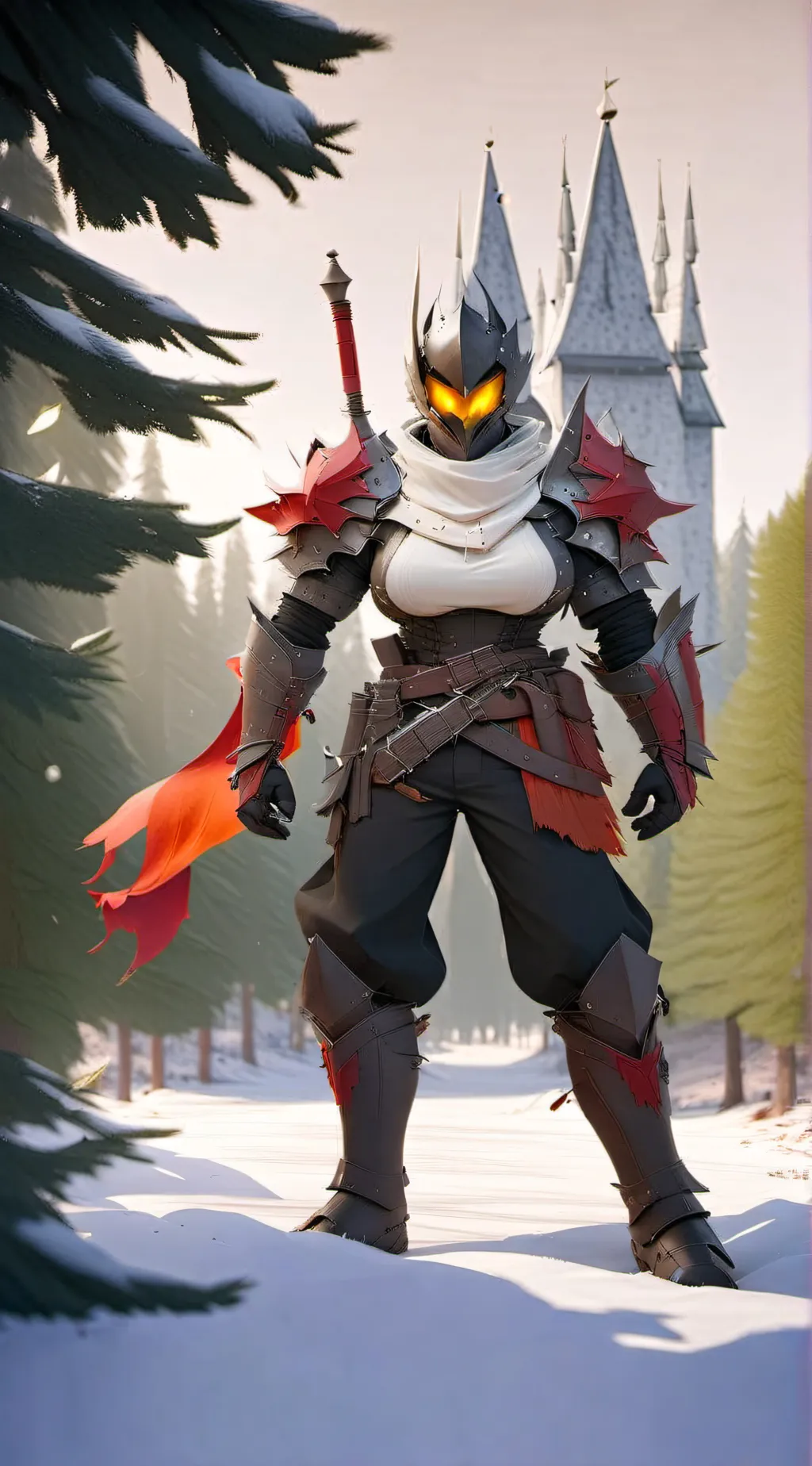 ai character: Luna Snow background