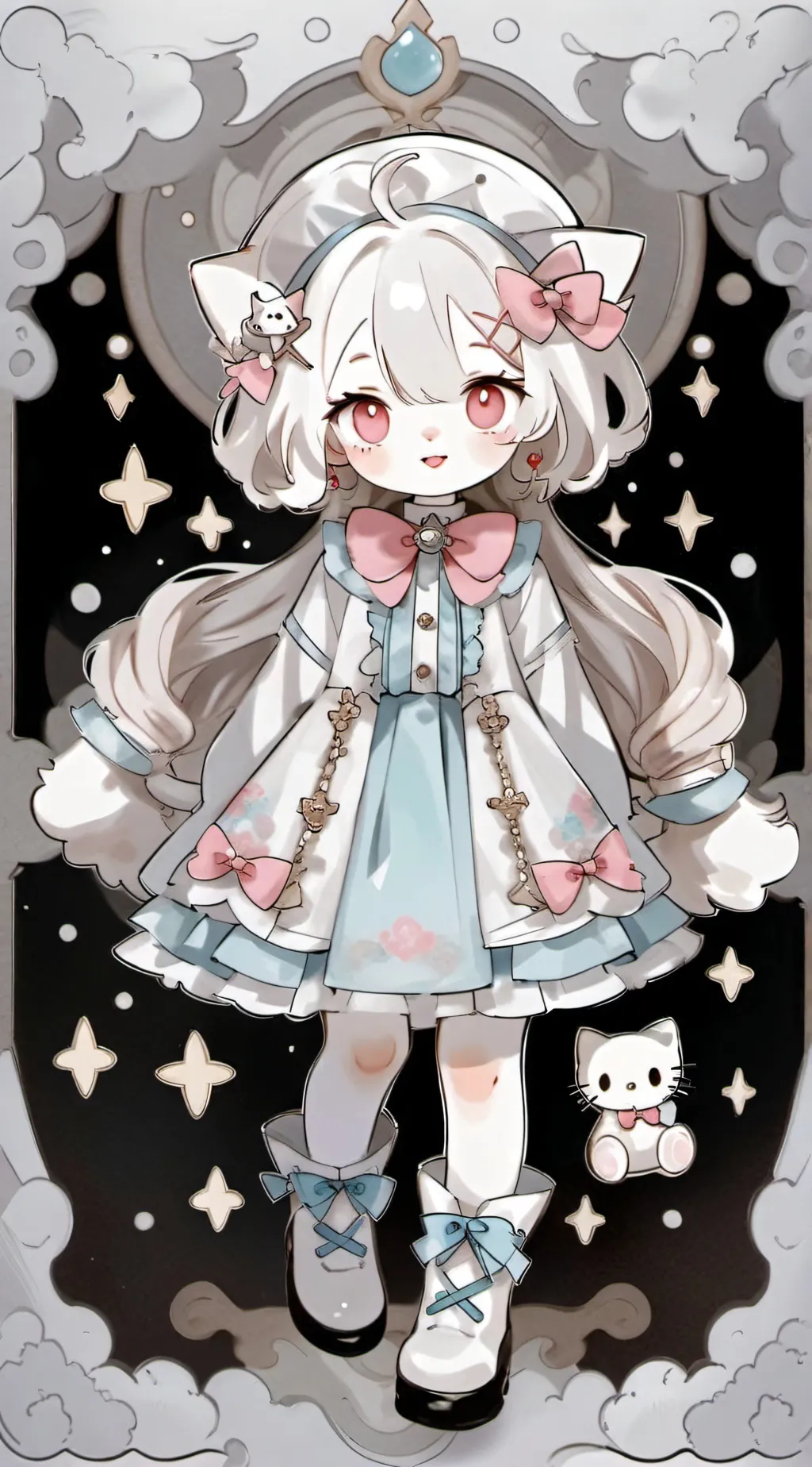 ai character: cinnamon roll background