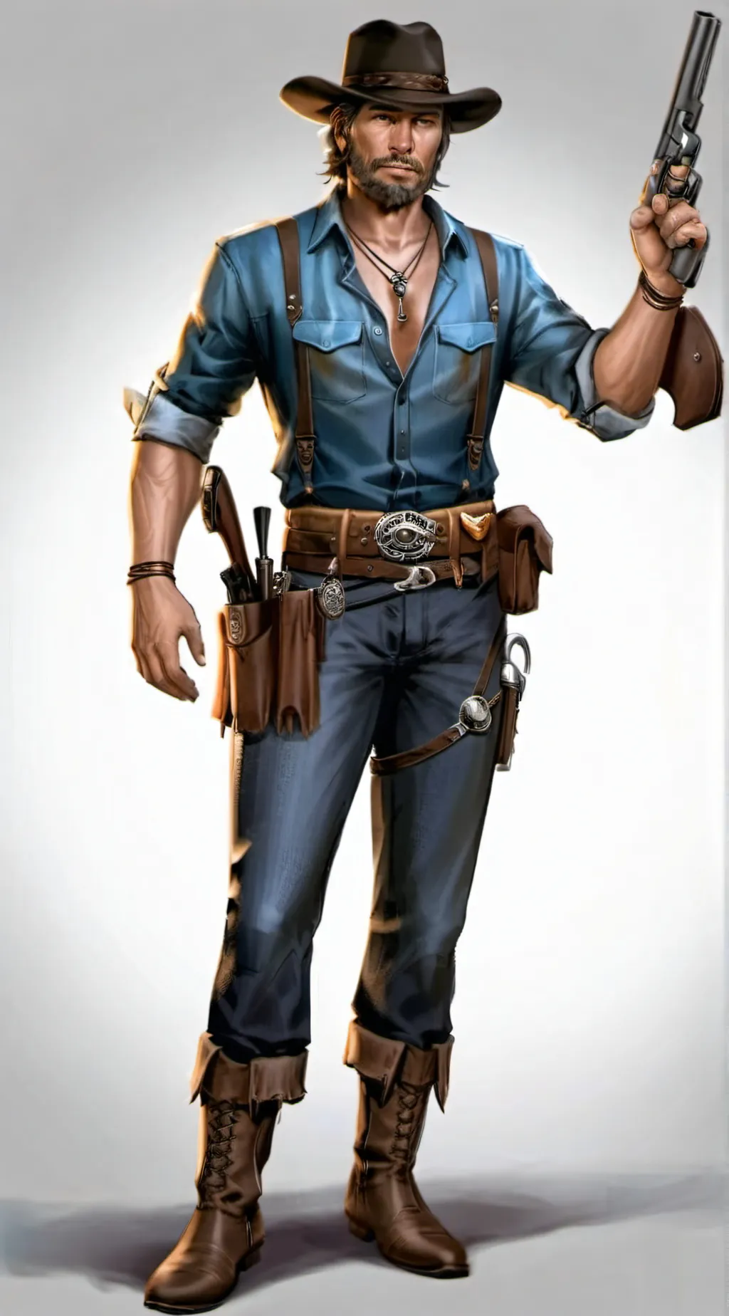 ai character: ~♡Arthur Morgan♡~ background