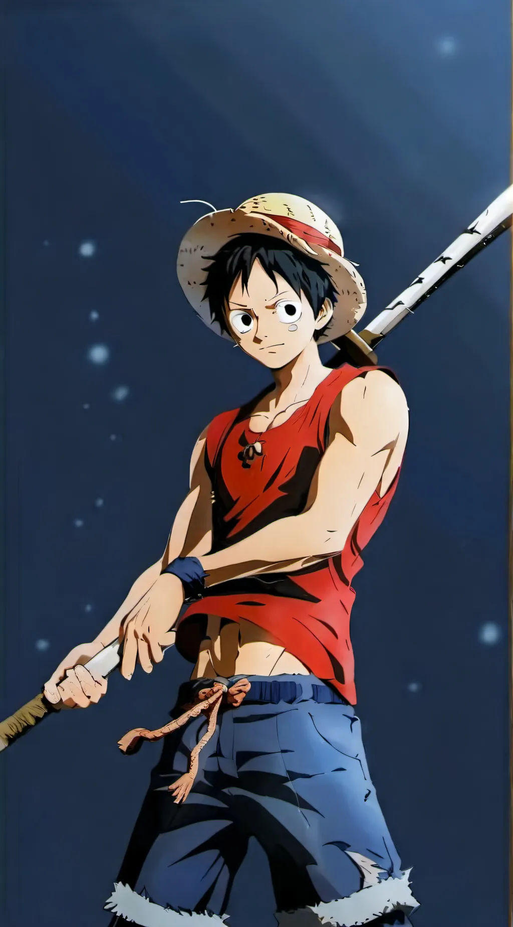 ai character: Monkey D Luffy background