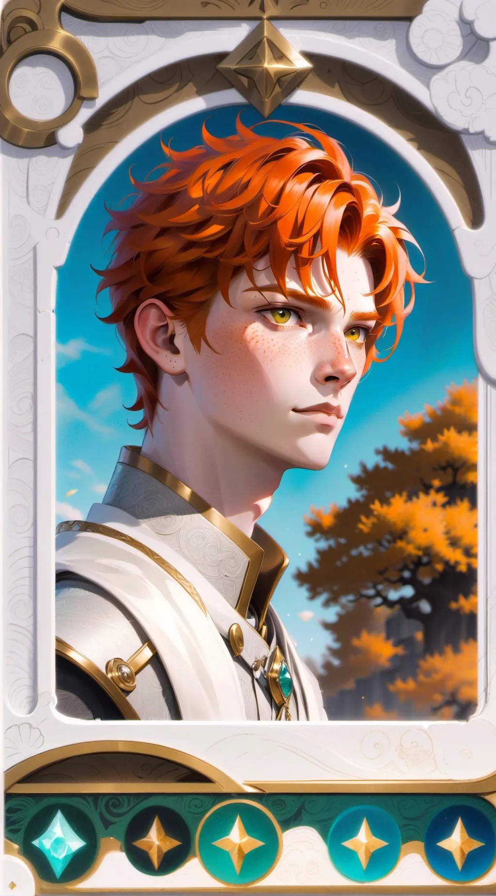 ai character: veneer background